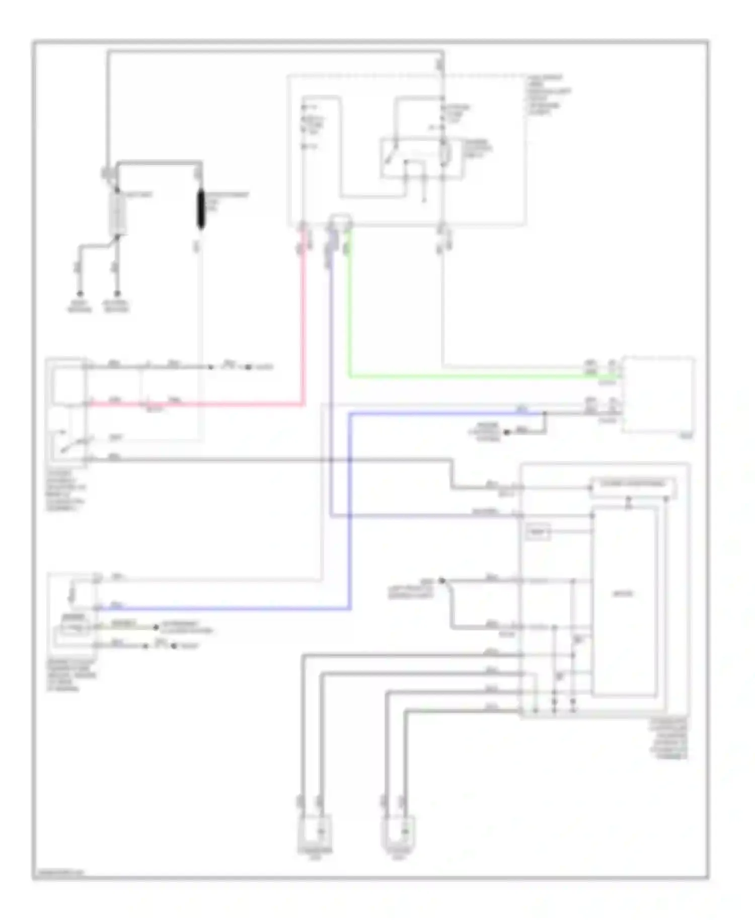 Sedona Kia II facelift (2010-2014): Cooling fan circuit