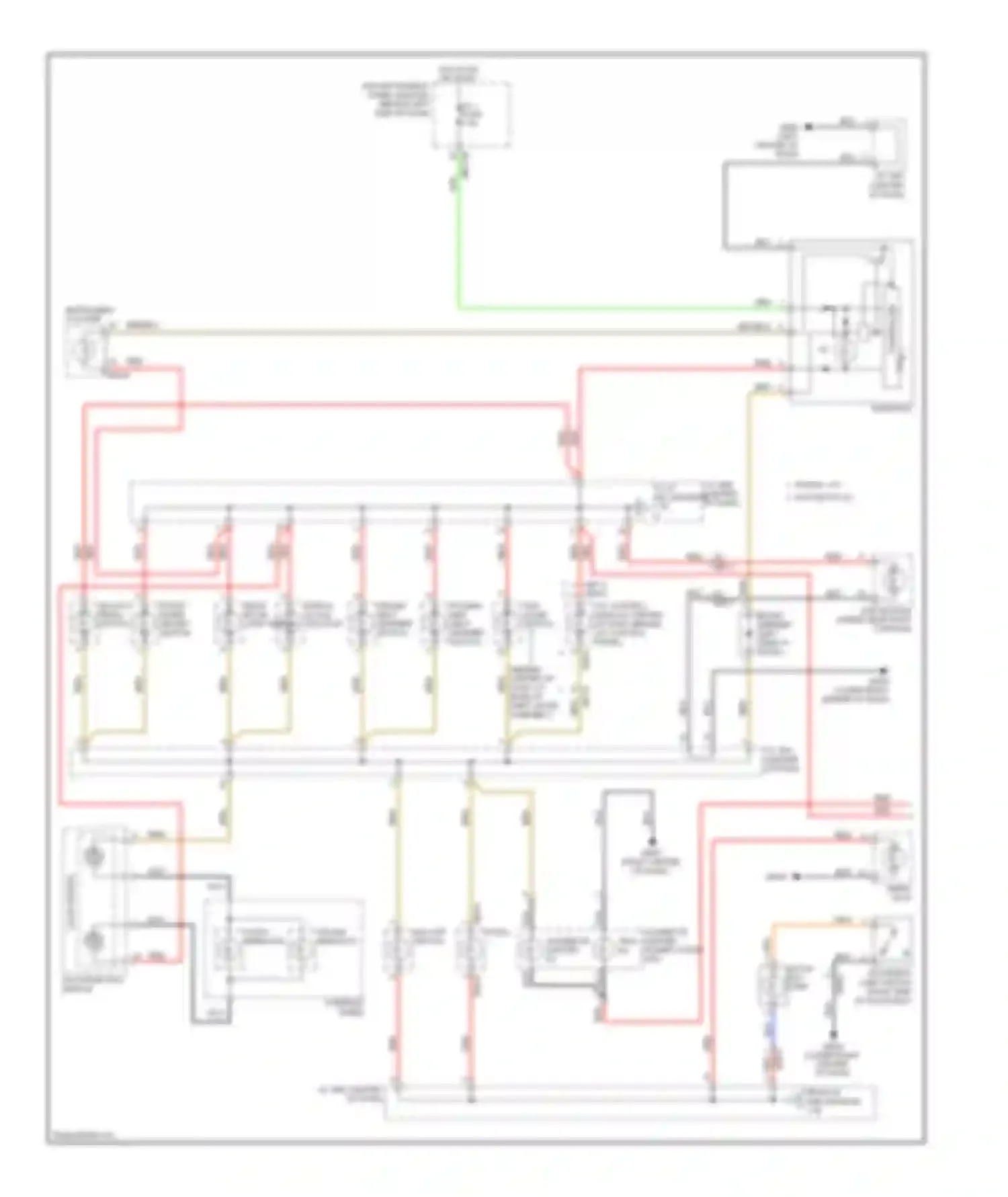 Sedona Kia II facelift (2010-2014): Instrument illumination circuit (1 of 2)