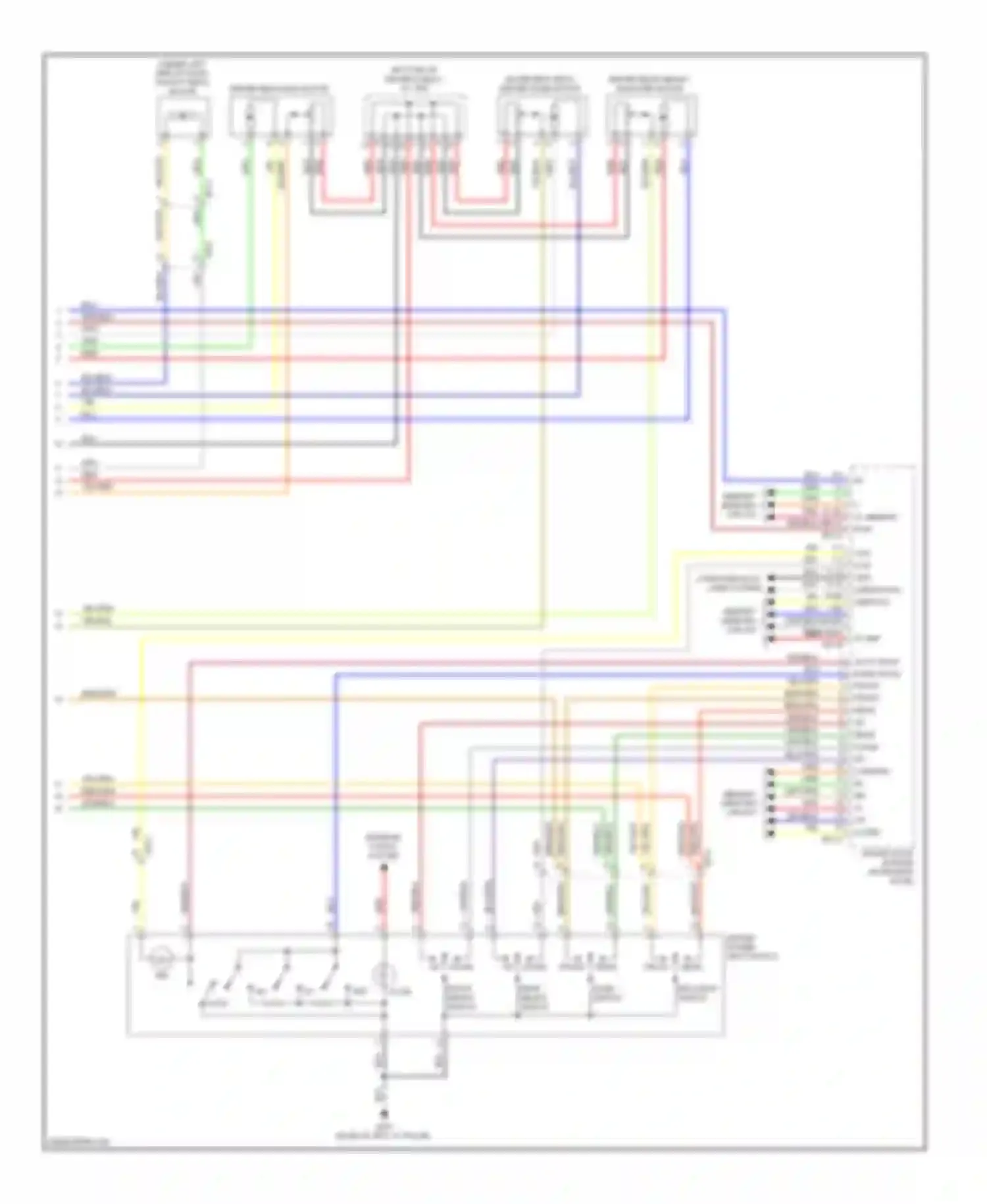 Sedona Kia II facelift (2010-2014): Driver"s memory seat circuit (2 of 2)