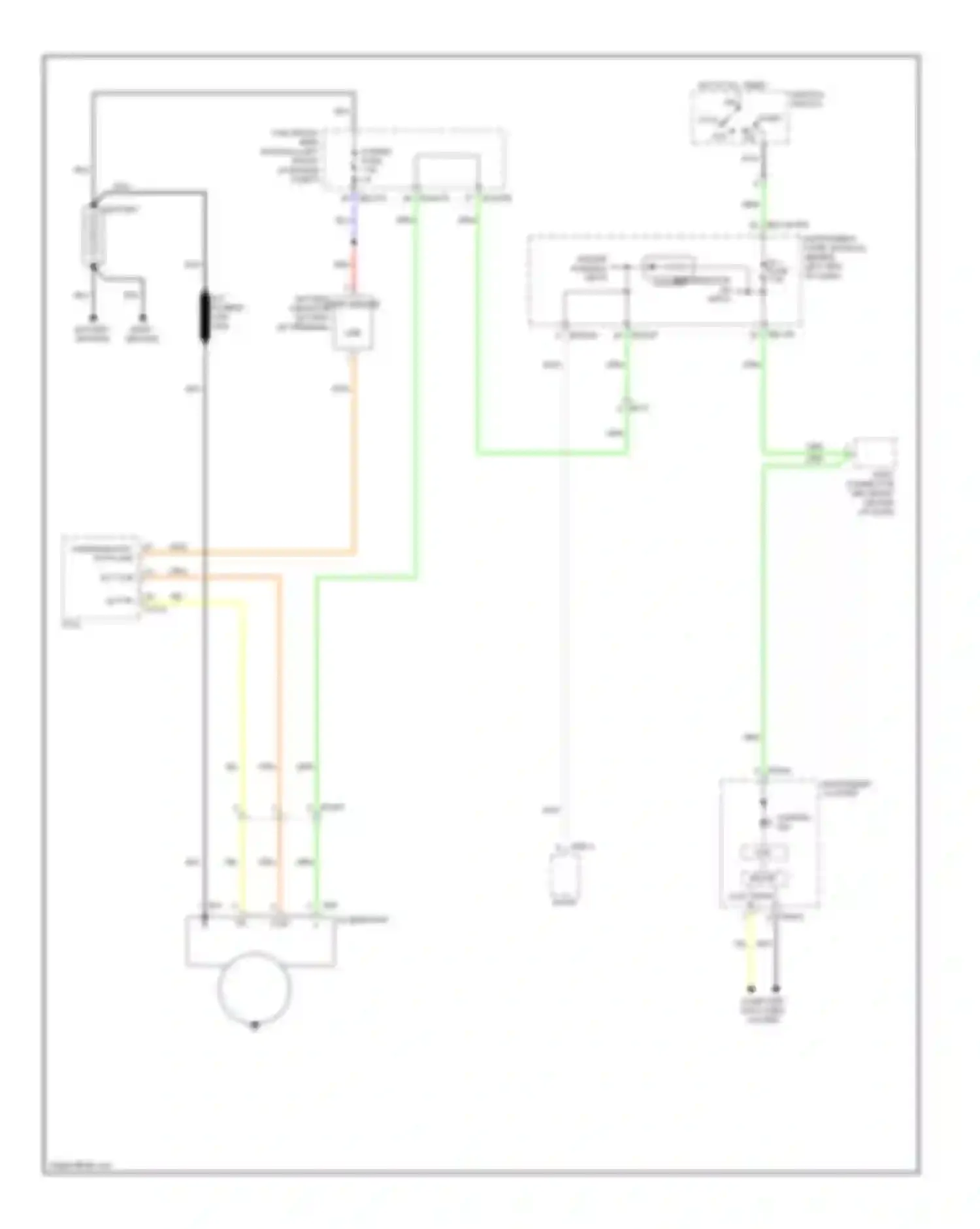 Sedona Kia II facelift (2010-2014): Charging circuit