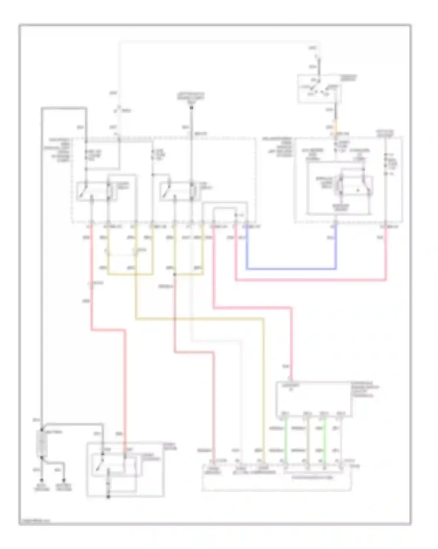 Sedona Kia II facelift (2010-2014): Starting circuit