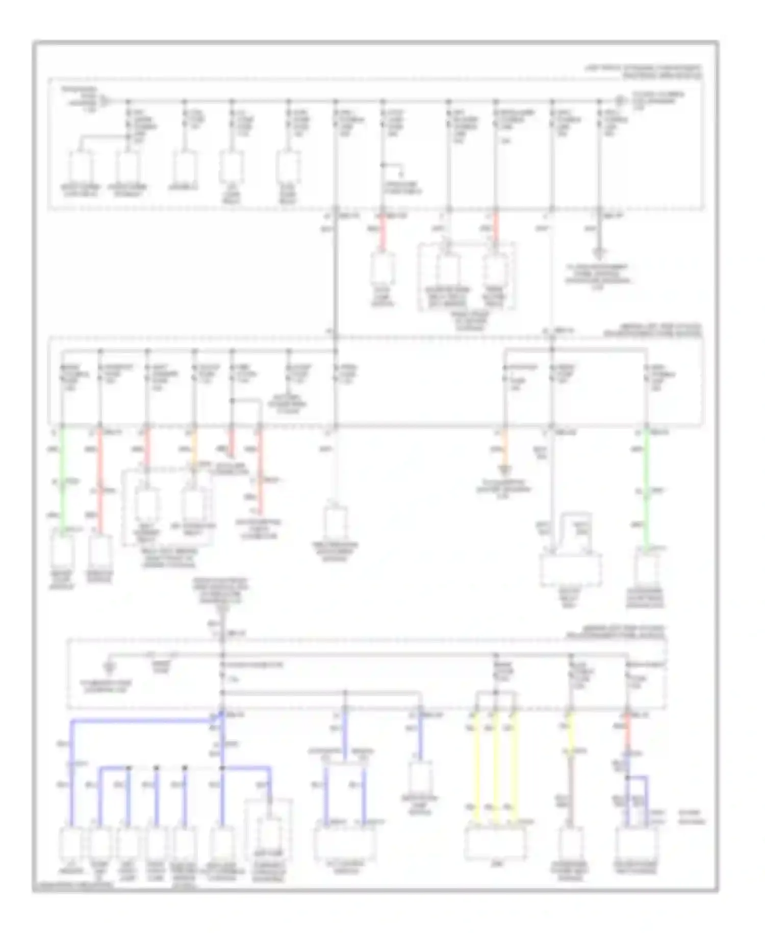 Wiring diagram battery power feed to bcm for Kia Sedona II facelift (2010-2014) (2 of 3)