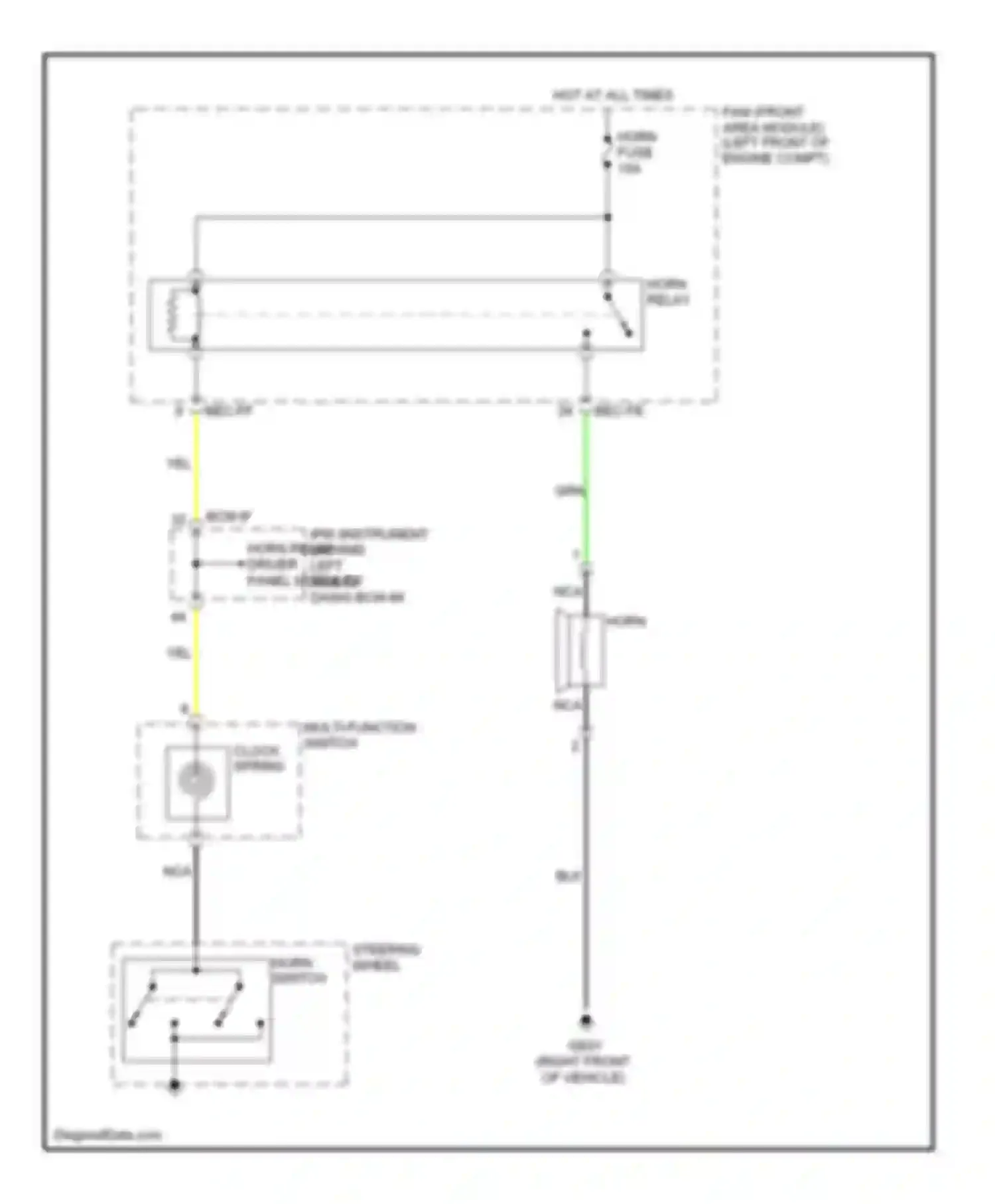 Wiring diagram bcm-if for Kia Sedona II facelift (2010-2014) (7 of 21)