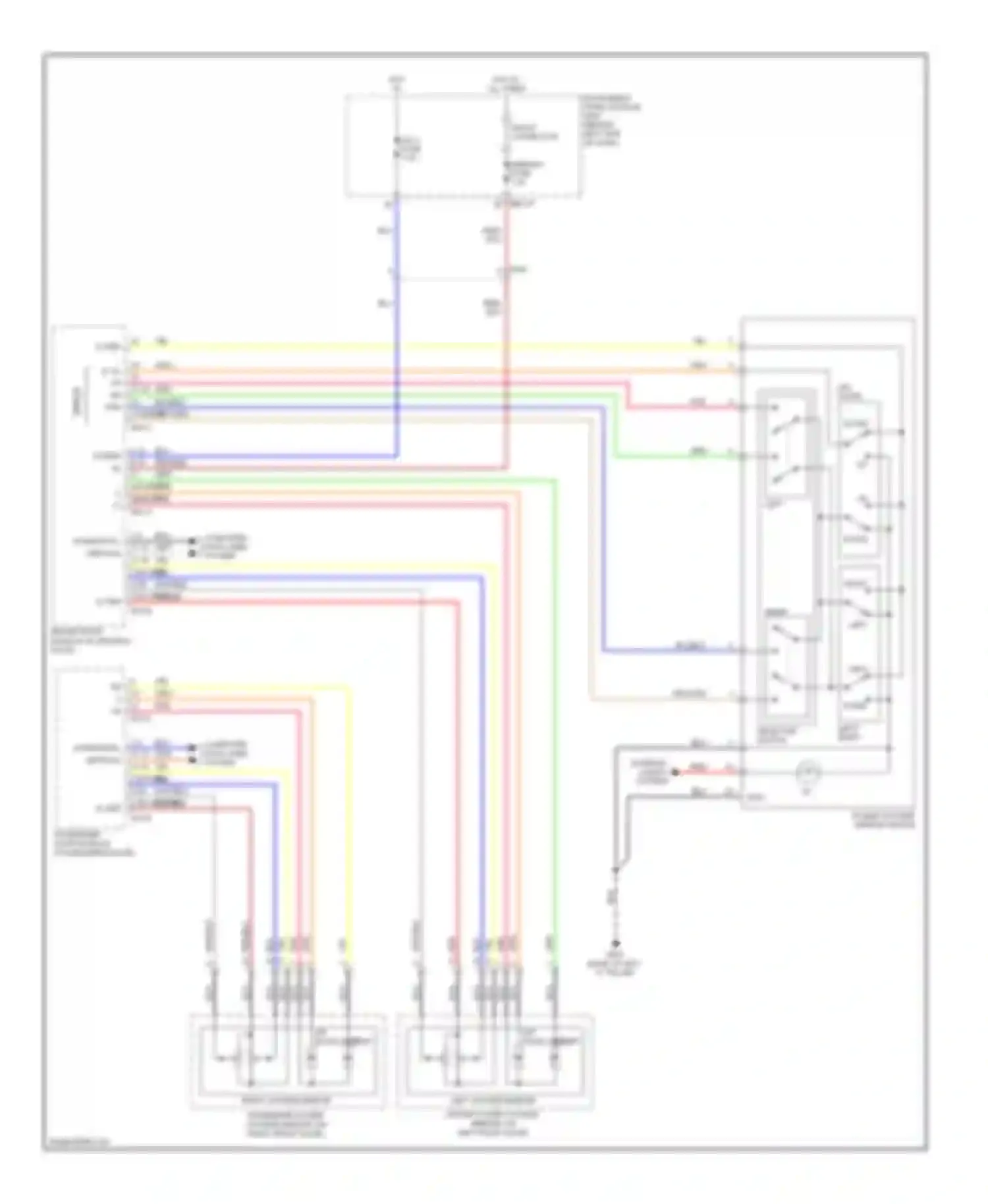 Wiring diagram (behind left side for Kia Sedona II facelift (2010-2014) (1 of 2)