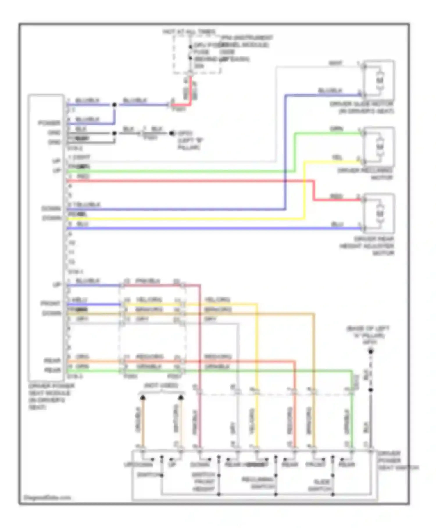 Wiring diagram blk for Kia Sedona II facelift (2010-2014) (62 of 94)