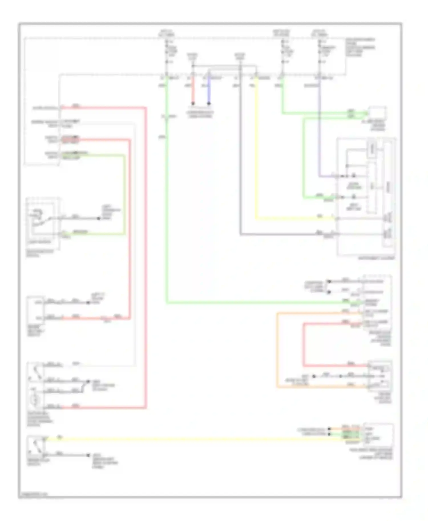 Wiring diagram door open ind for Kia Sedona II facelift (2010-2014) (1 of 4)