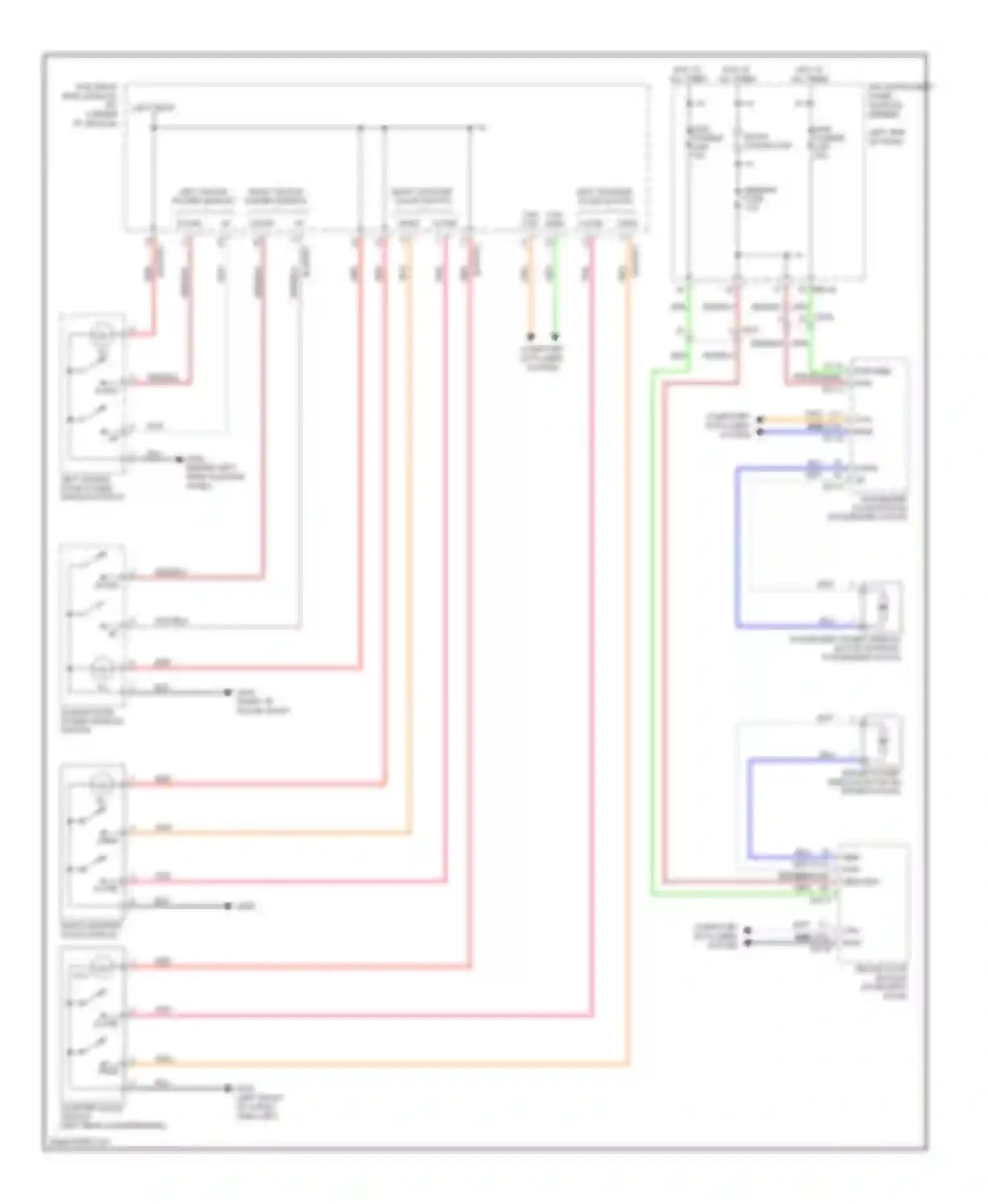Wiring diagram down up down up for Kia Sedona II facelift (2010-2014) (1 of 1)