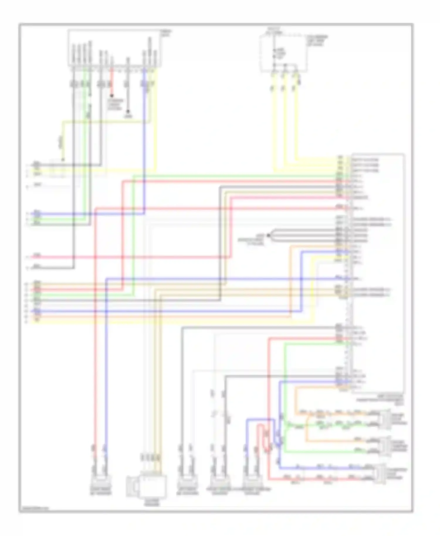 Wiring diagram driver tweeter speaker for Kia Sedona II facelift (2010-2014) (2 of 5)
