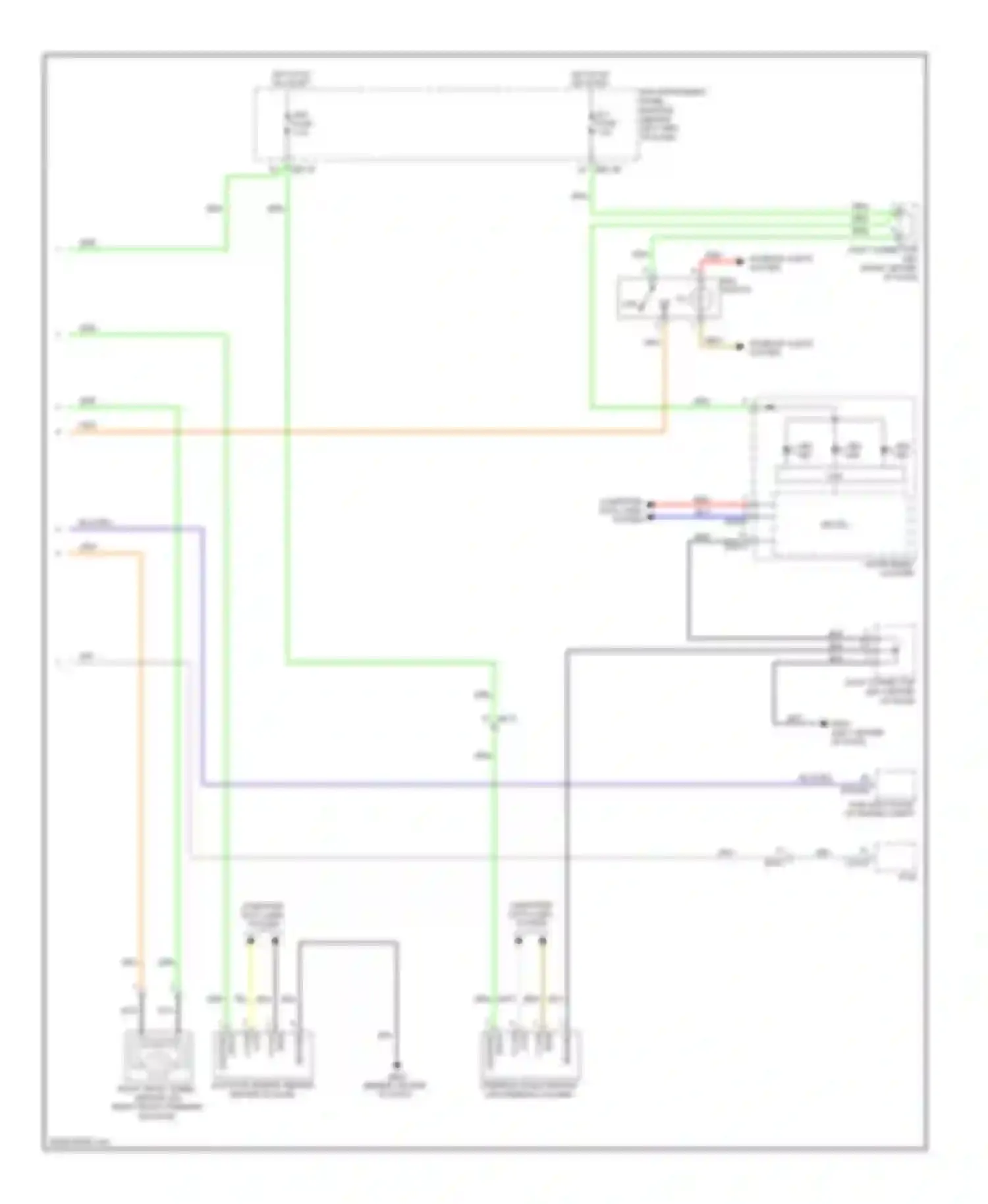 Wiring diagram instrument cluster for Kia Sedona II facelift (2010-2014) (1 of 23)