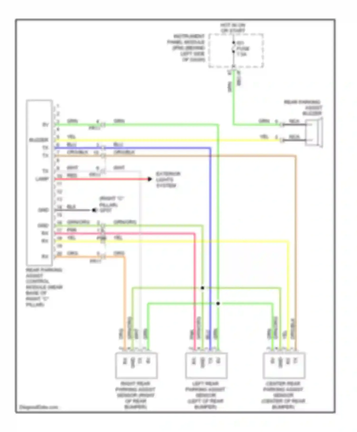 Wiring diagram org/blk for Kia Sedona II facelift (2010-2014) (13 of 16)