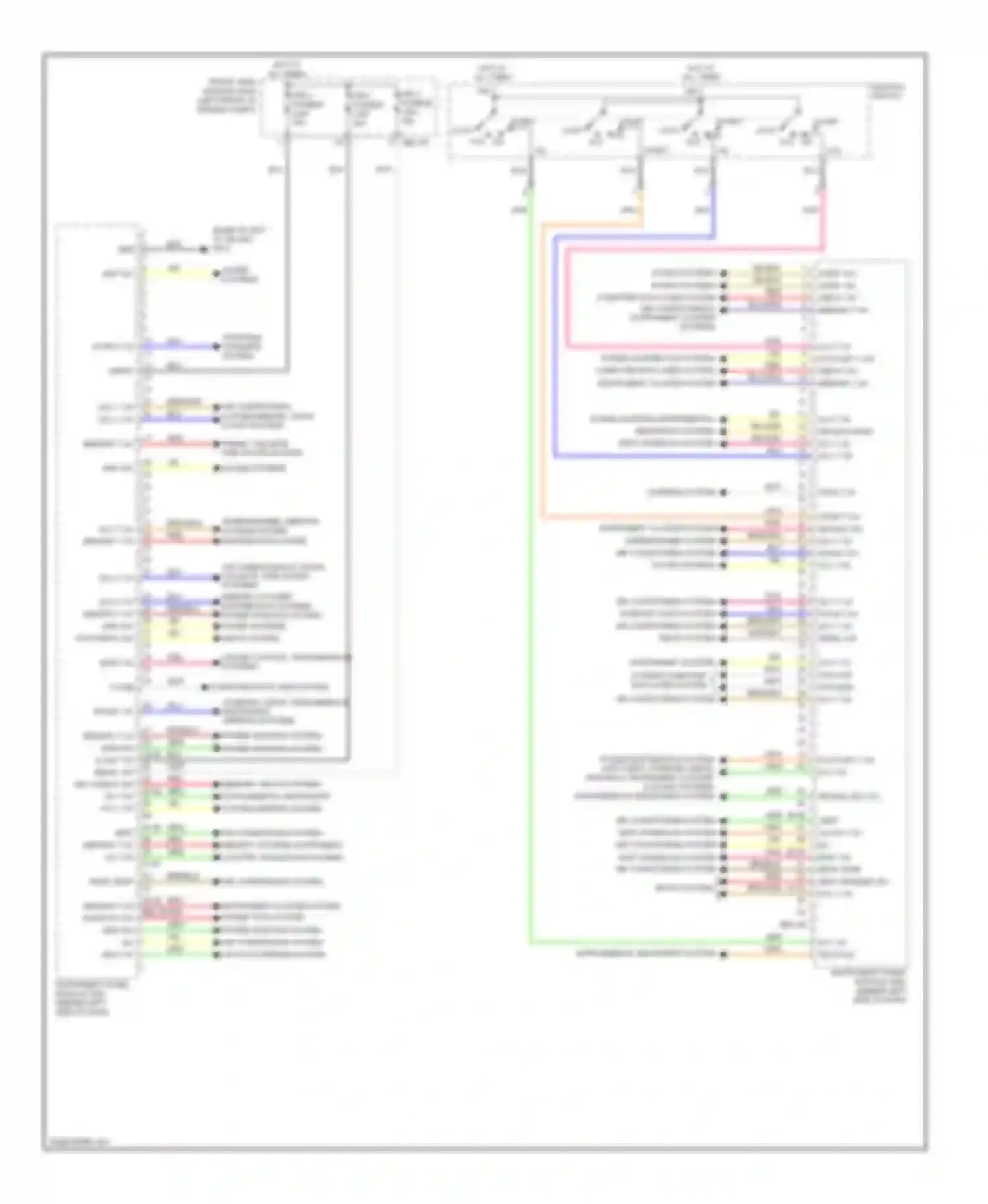 Wiring diagram power distribution system computer data lines system instrument cluster system for Kia Sedona II facelift (2010-2014) (1 of 1)