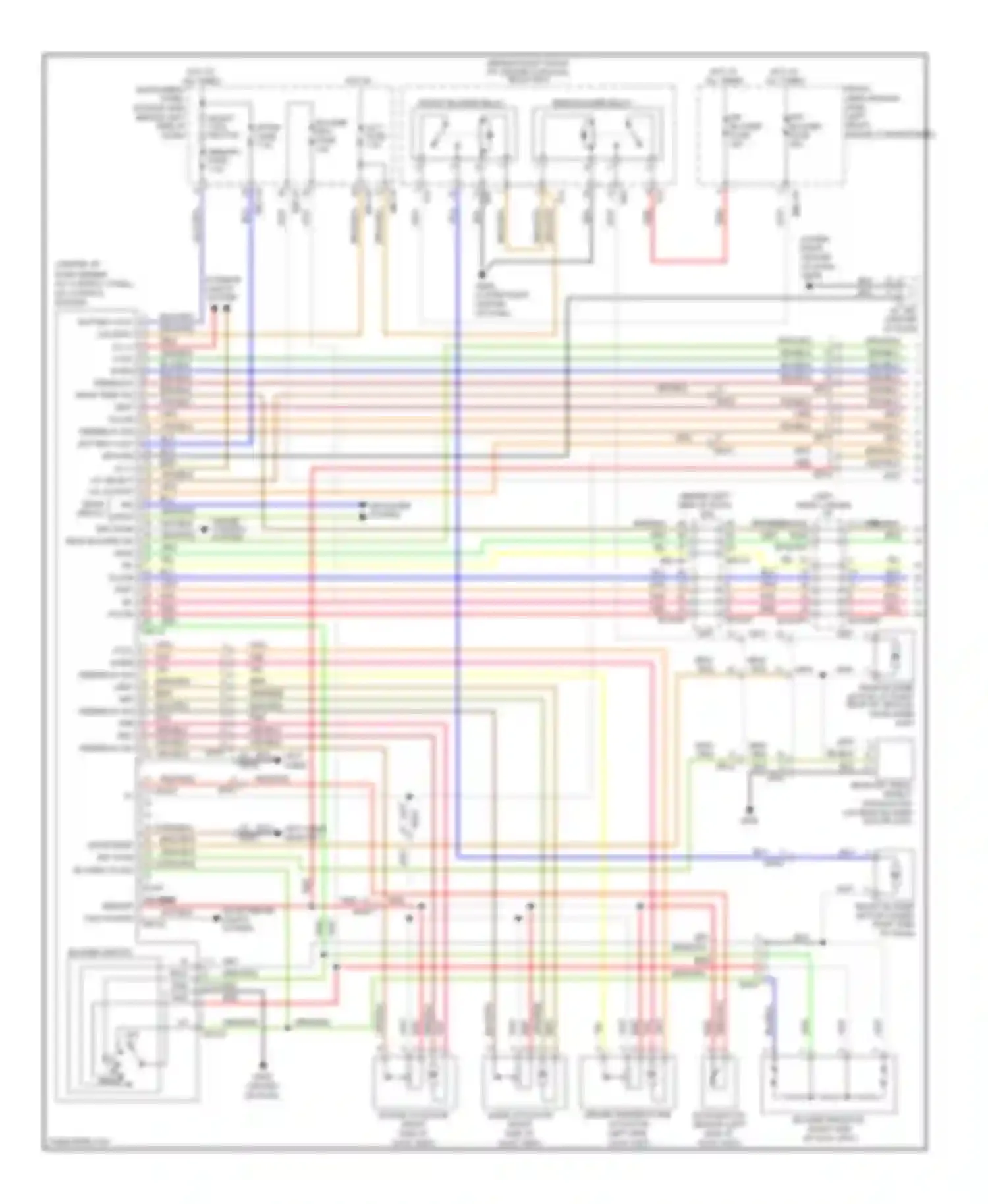 Wiring diagram rear fet (field effect for Kia Sedona II facelift (2010-2014) (2 of 2)