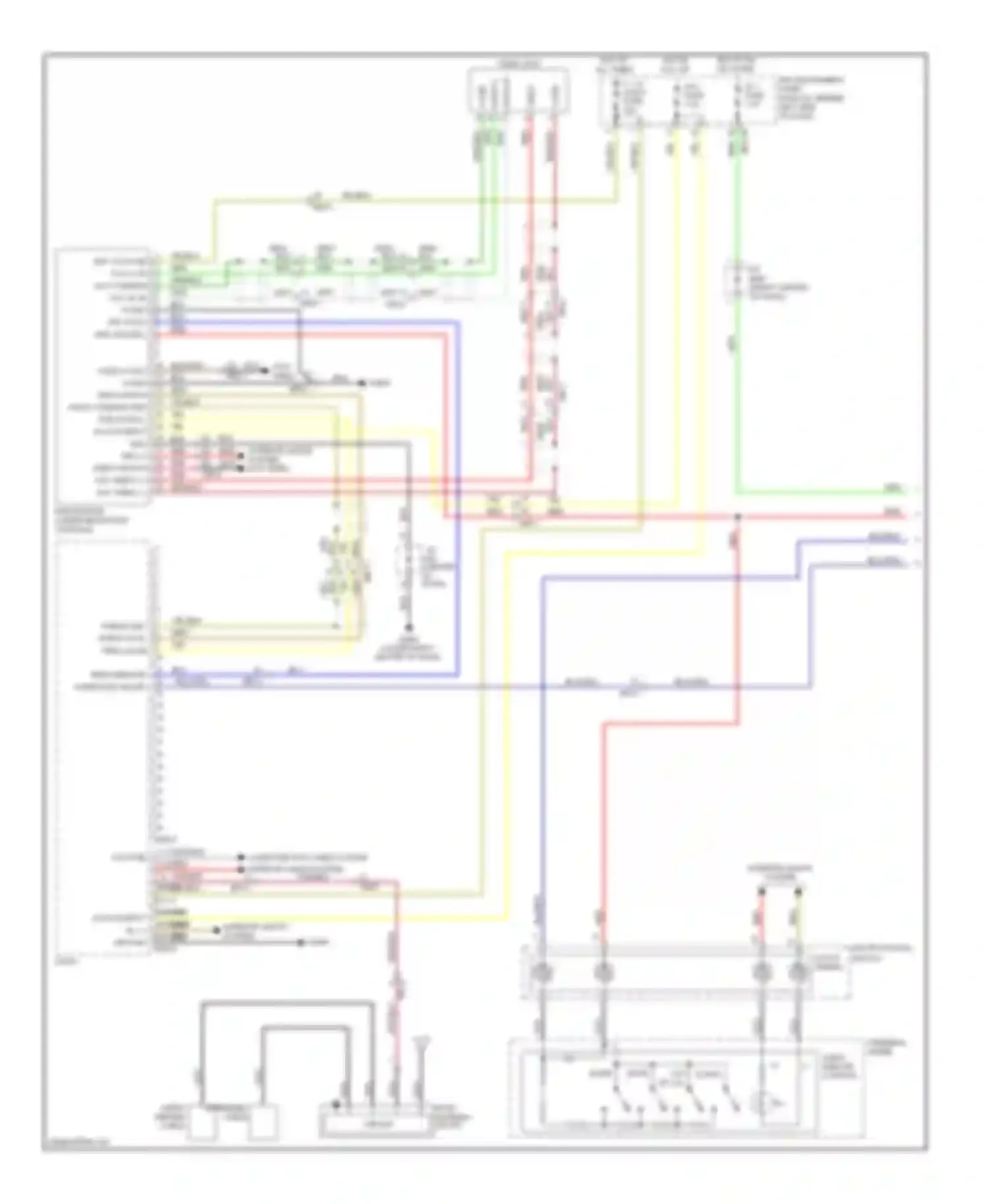 Wiring diagram rse-in gnd rse-r-ch-in rse-l-ch-in for Kia Sedona II facelift (2010-2014) (1 of 1)