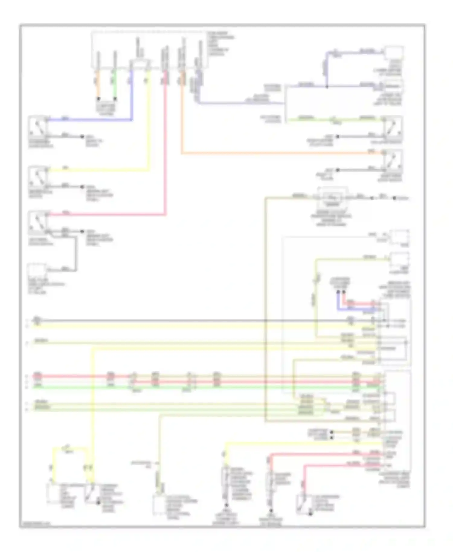 Wiring diagram sw in tailgate open for Kia Sedona II facelift (2010-2014) (1 of 2)