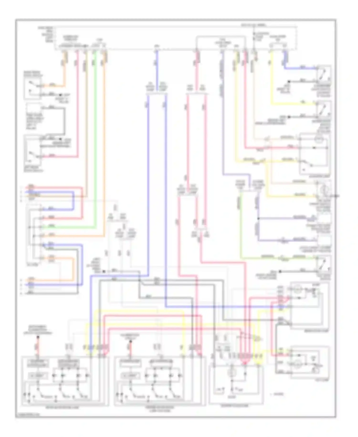 Wiring diagram tail gate open sw in ips for Kia Sedona II facelift (2010-2014) (1 of 1)