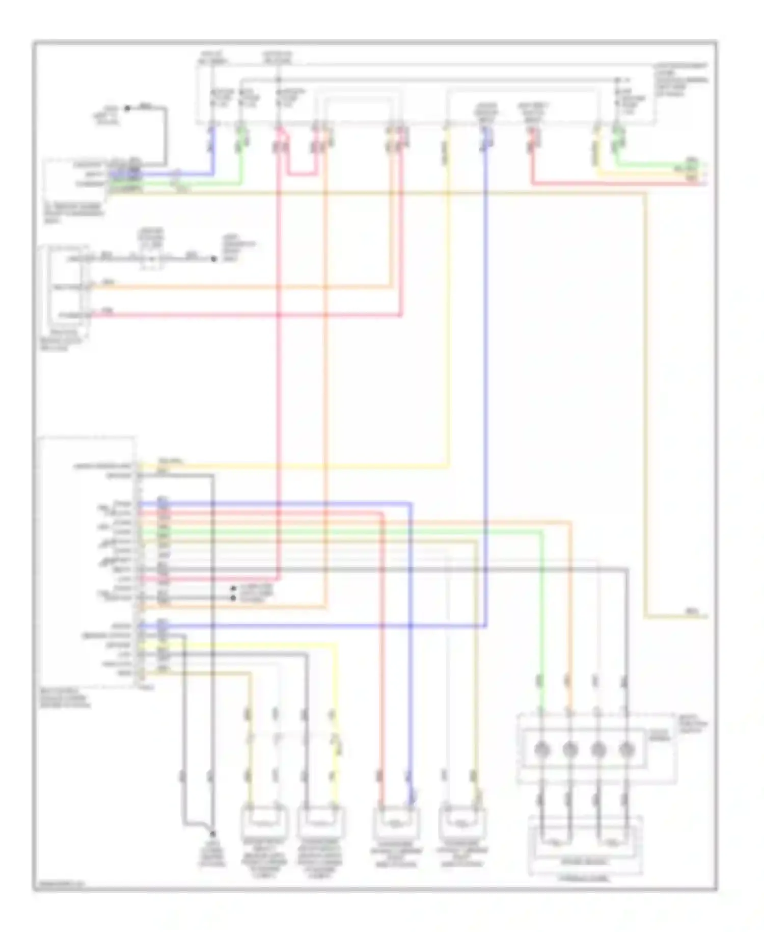 Wiring diagram telltale digital clock, telltale for Kia Sedona II facelift (2010-2014) (1 of 1)