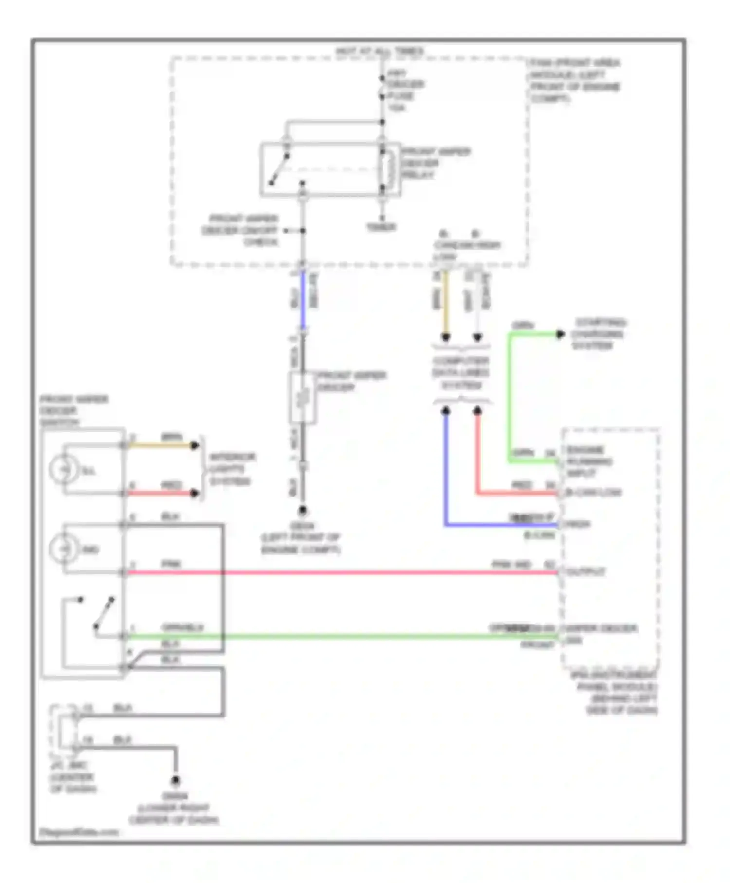 Wiring diagram timer b- can can high low for Kia Sedona II facelift (2010-2014) (1 of 1)