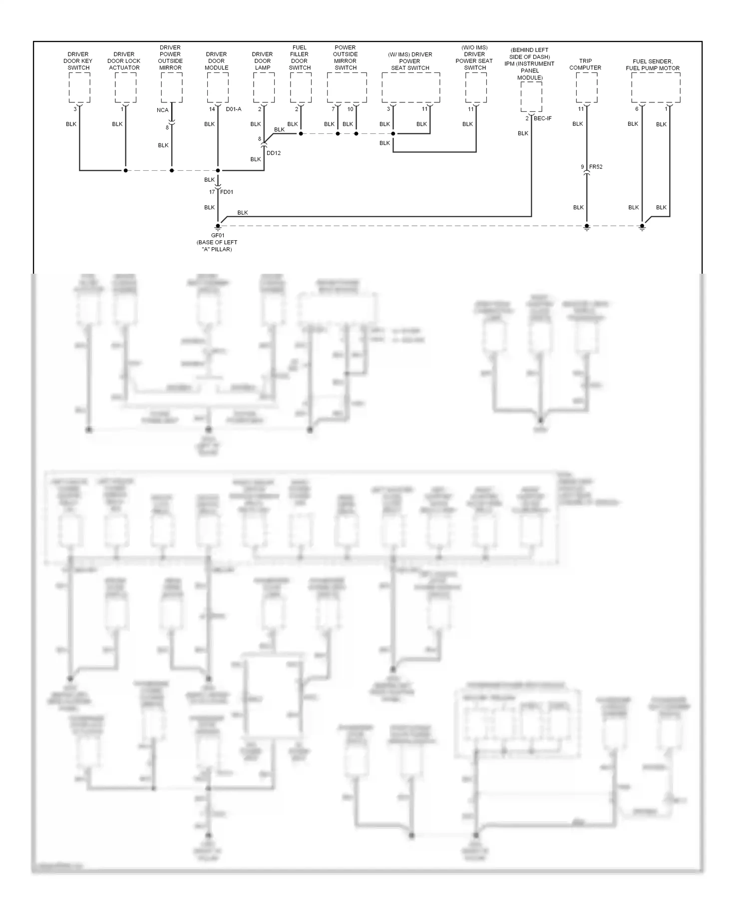 Kia Sedona II facelift (2010-2014) trip computer wiring diagram  (2 of 9)
