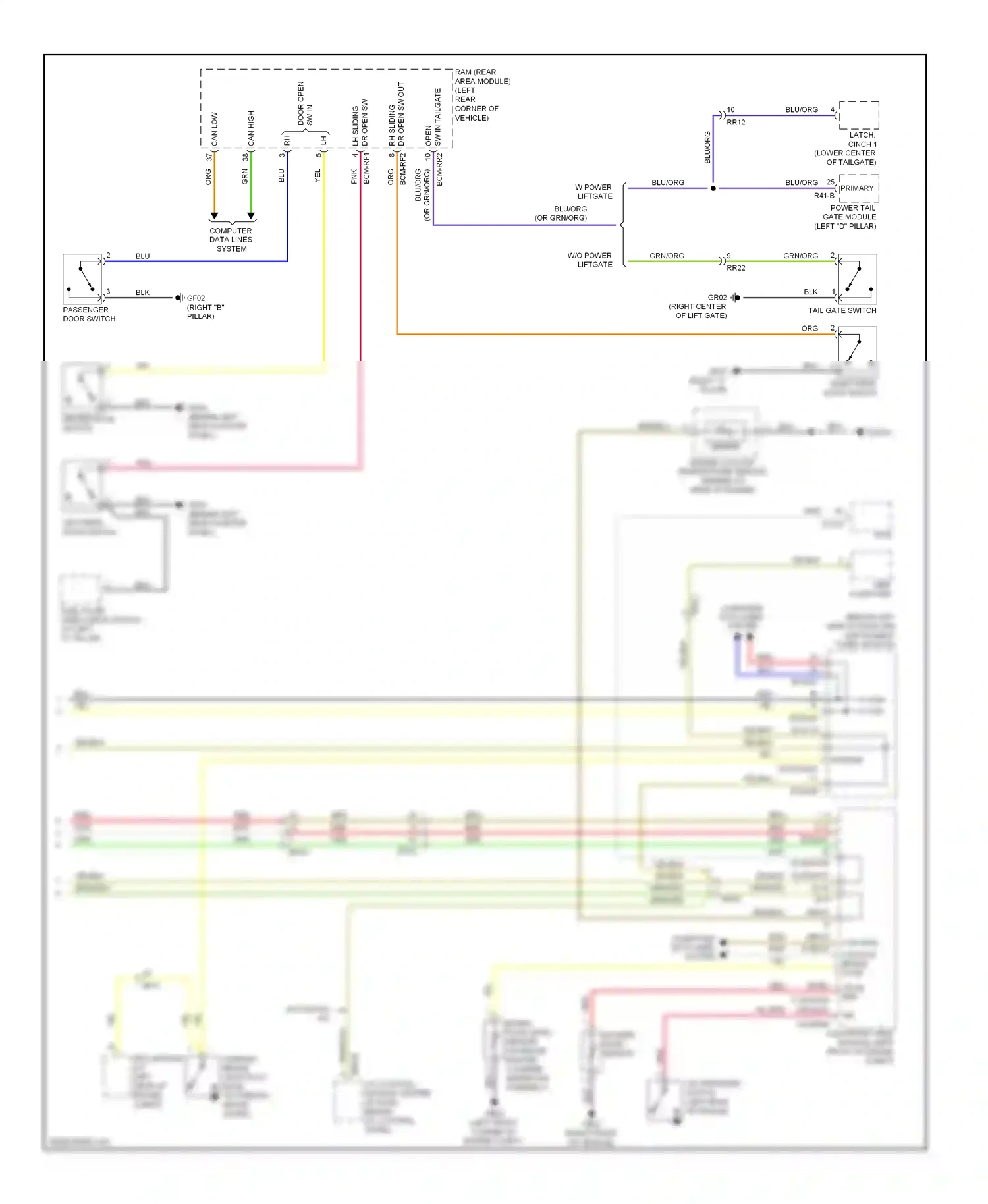 Kia Sedona II facelift (2010-2014) trip computer wiring diagram  (3 of 9)