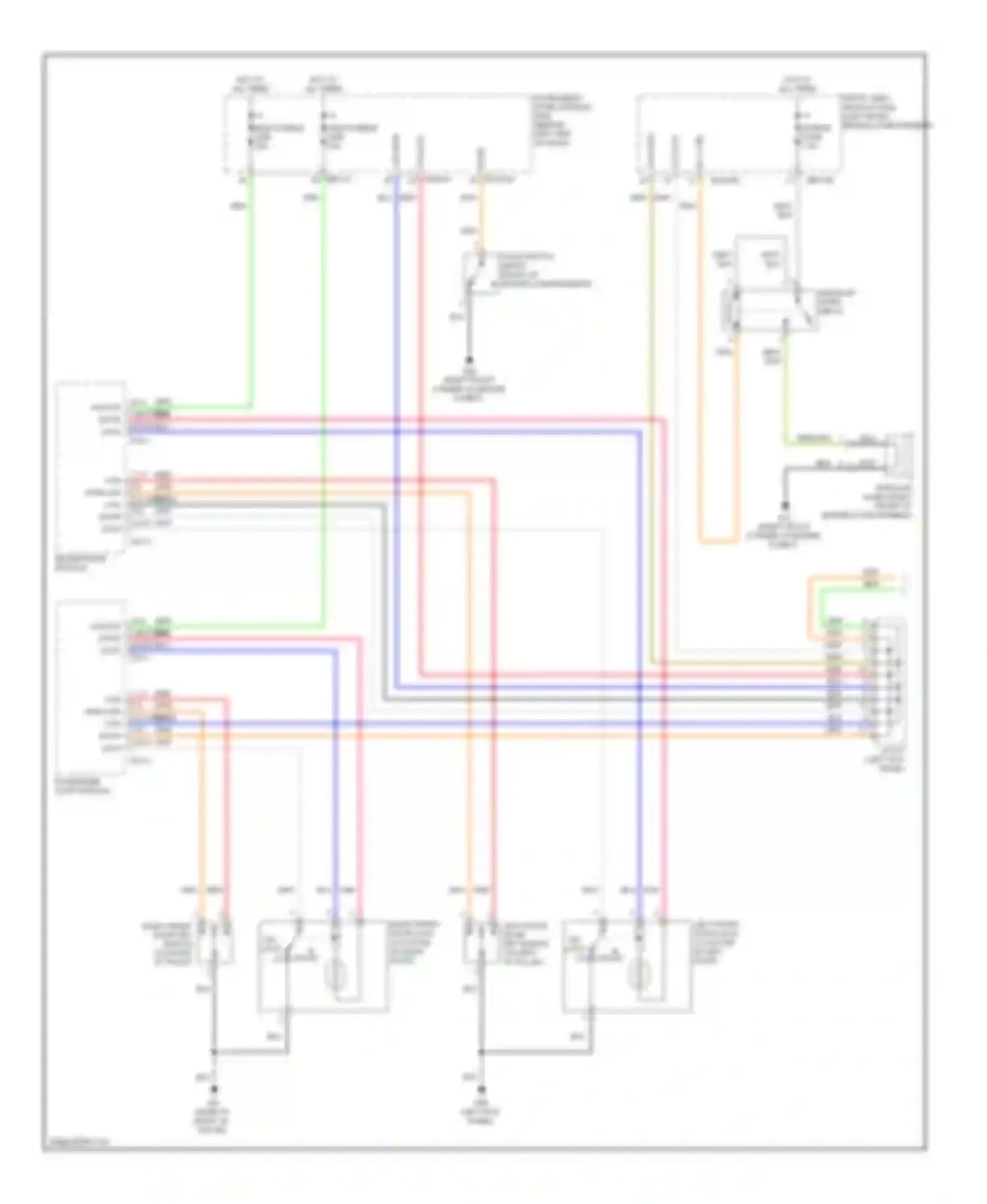Sedona Kia II (2005-2010): Forced entry circuit (1 of 2)