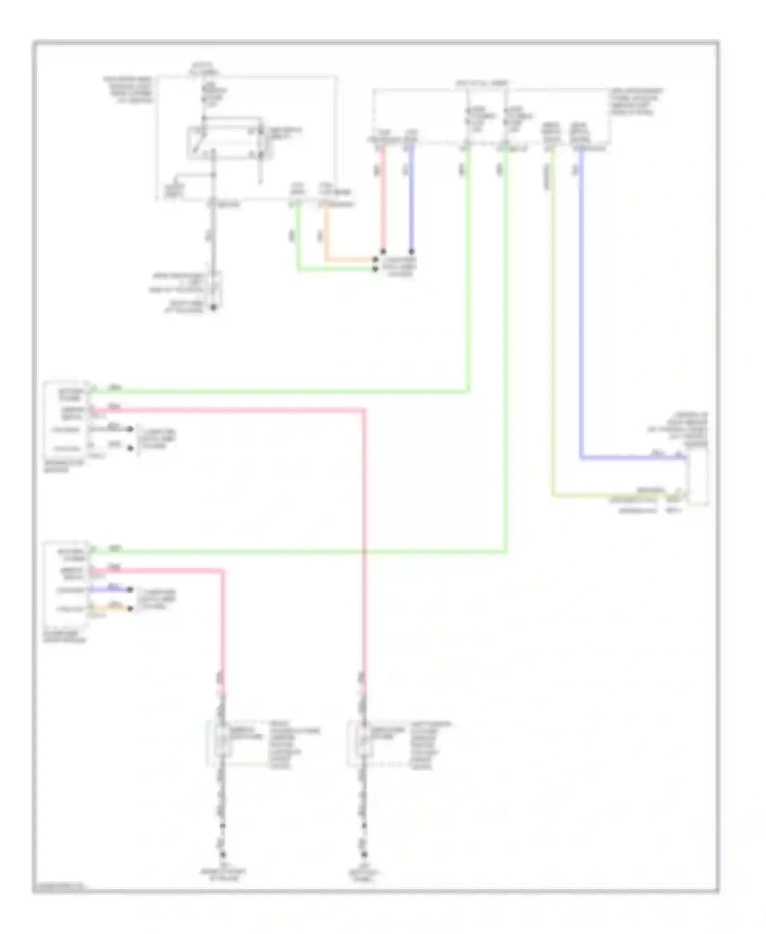 Sedona Kia II (2005-2010): Rear defogger & heated mirrors circuit