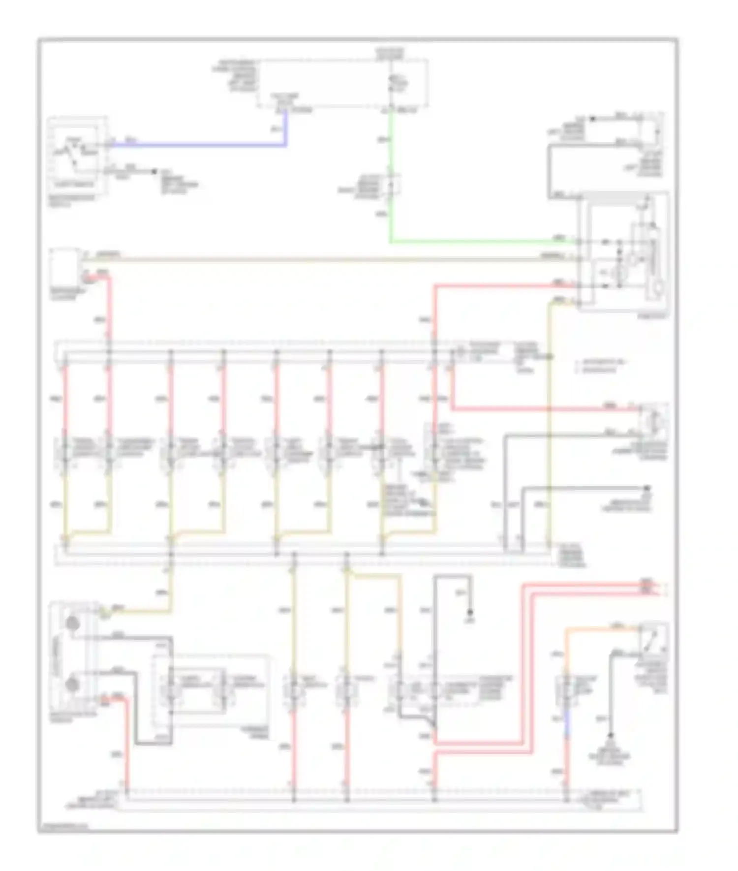 Sedona Kia II (2005-2010): Instrument illumination circuit (1 of 2)