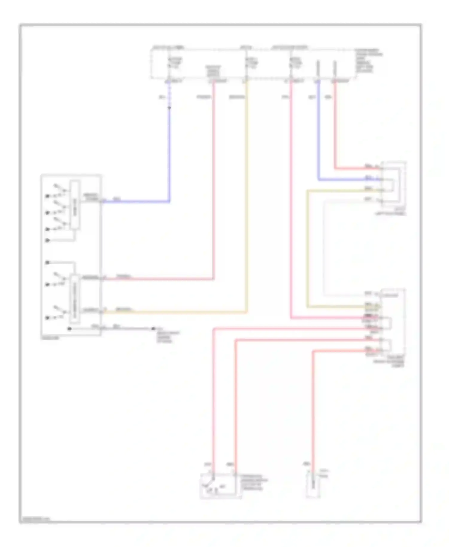 Sedona Kia II (2005-2010): Electrochromic mirror circuit, with home link