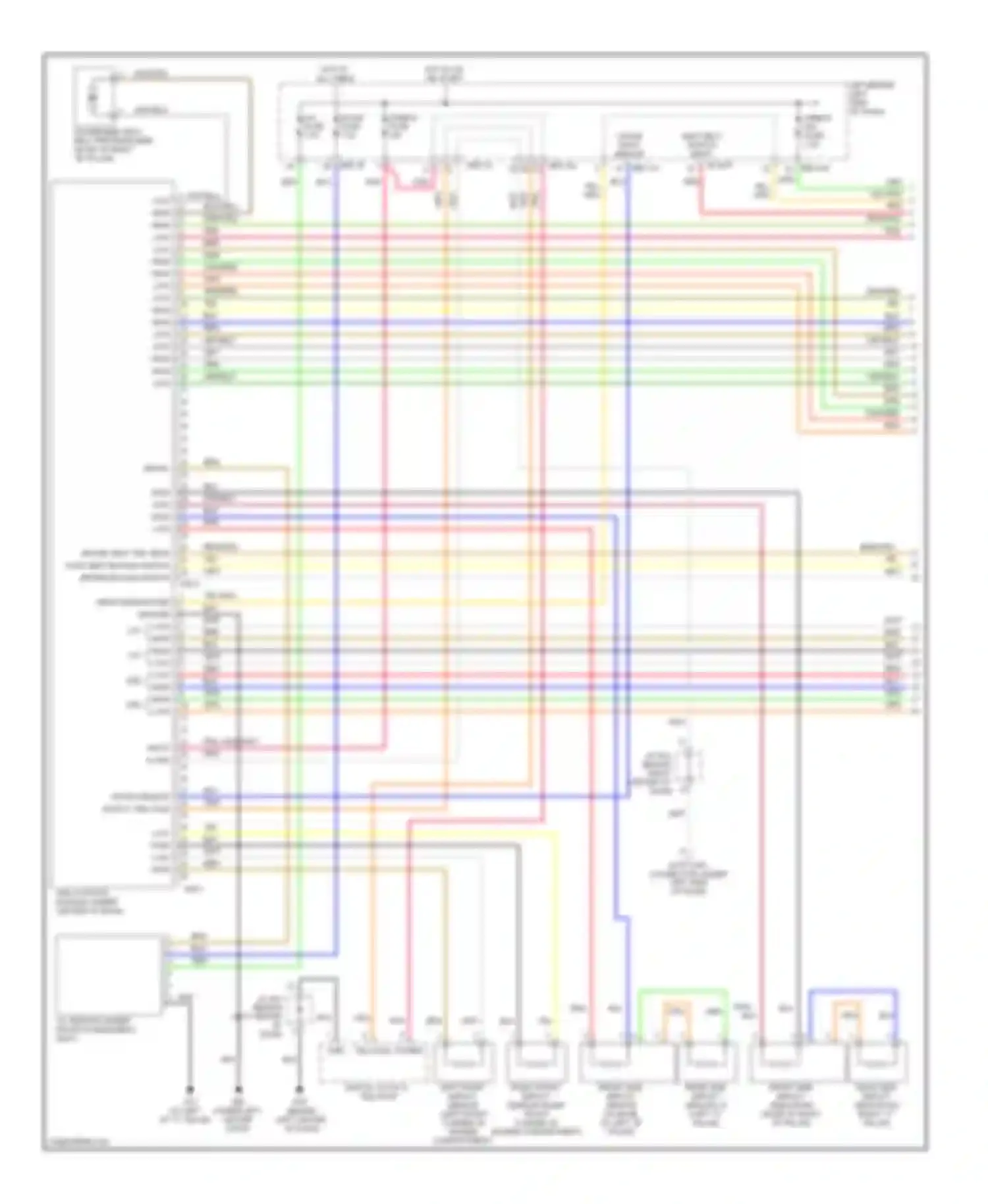 Sedona Kia II (2005-2010): Supplemental restraints circuit (1 of 2)