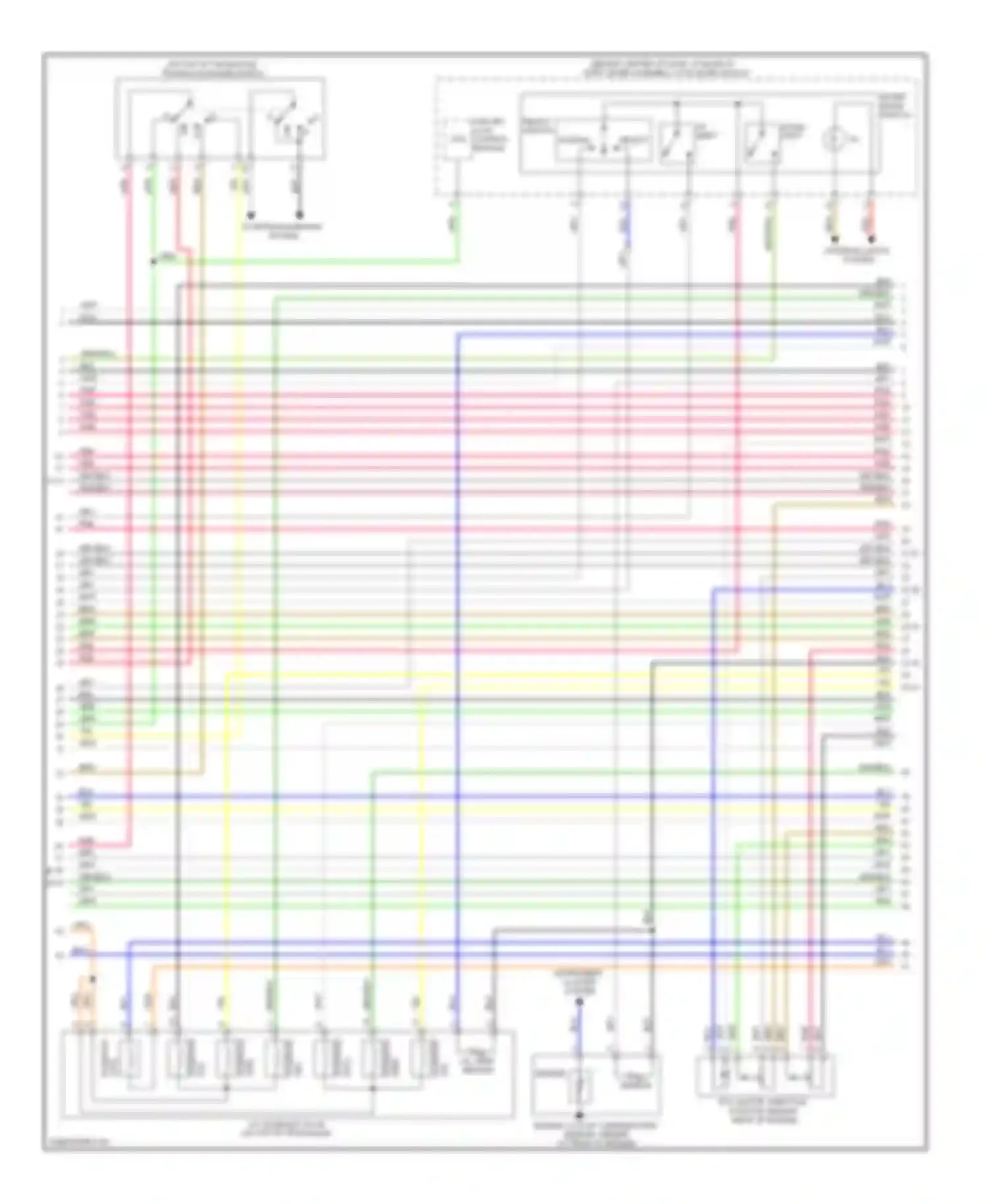 Wiring diagram instrument cluster system for Kia Sedona II (2005-2010)