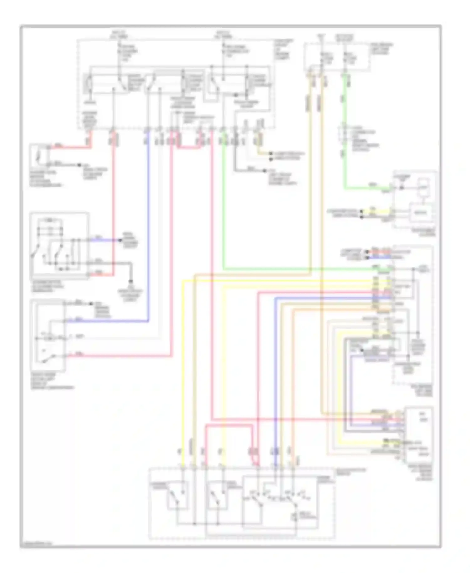Wiring diagram front washer motor relay for Kia Sedona II (2005-2010) (1 of 2)
