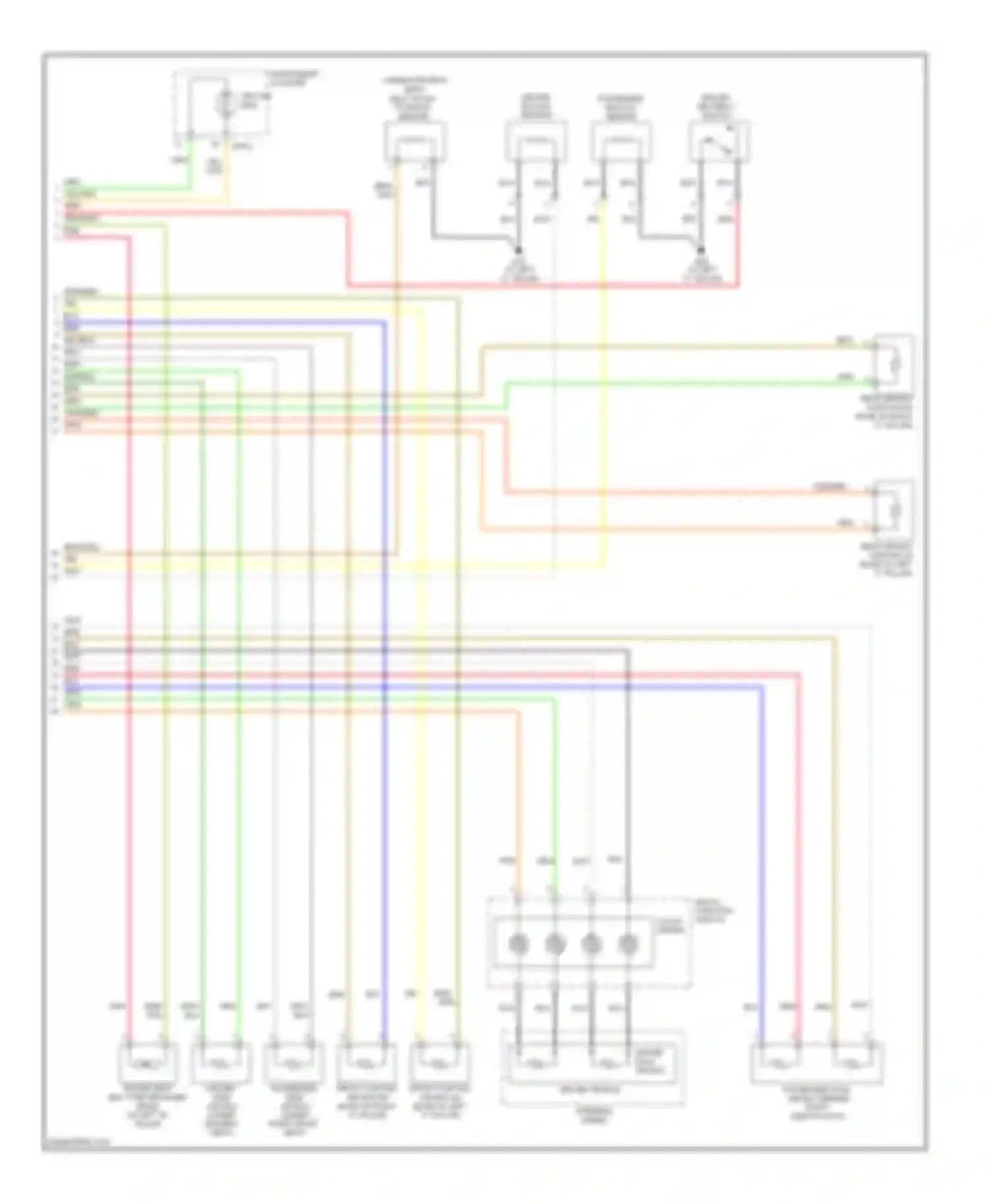 Wiring diagram grn/red for Kia Sedona II (2005-2010) (2 of 2)
