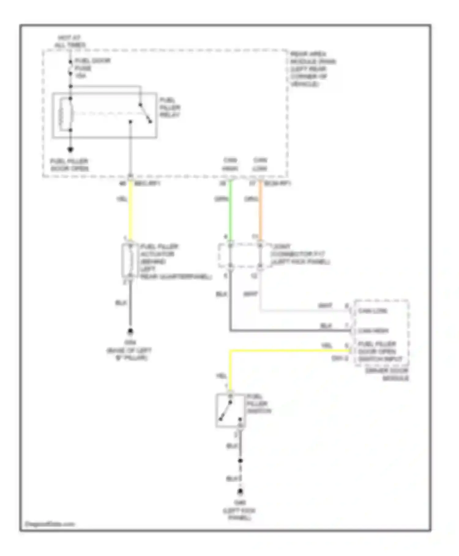 Wiring diagram can low for Kia Sedona II (2005-2010)