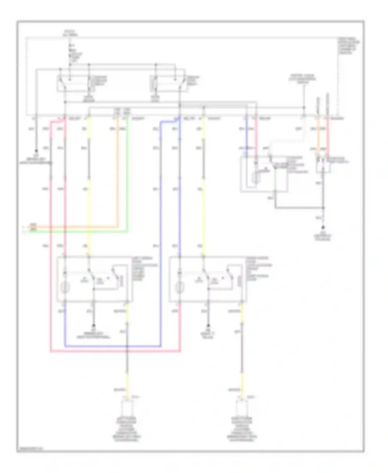 Wiring diagram input lock for Kia Sedona II (2005-2010)