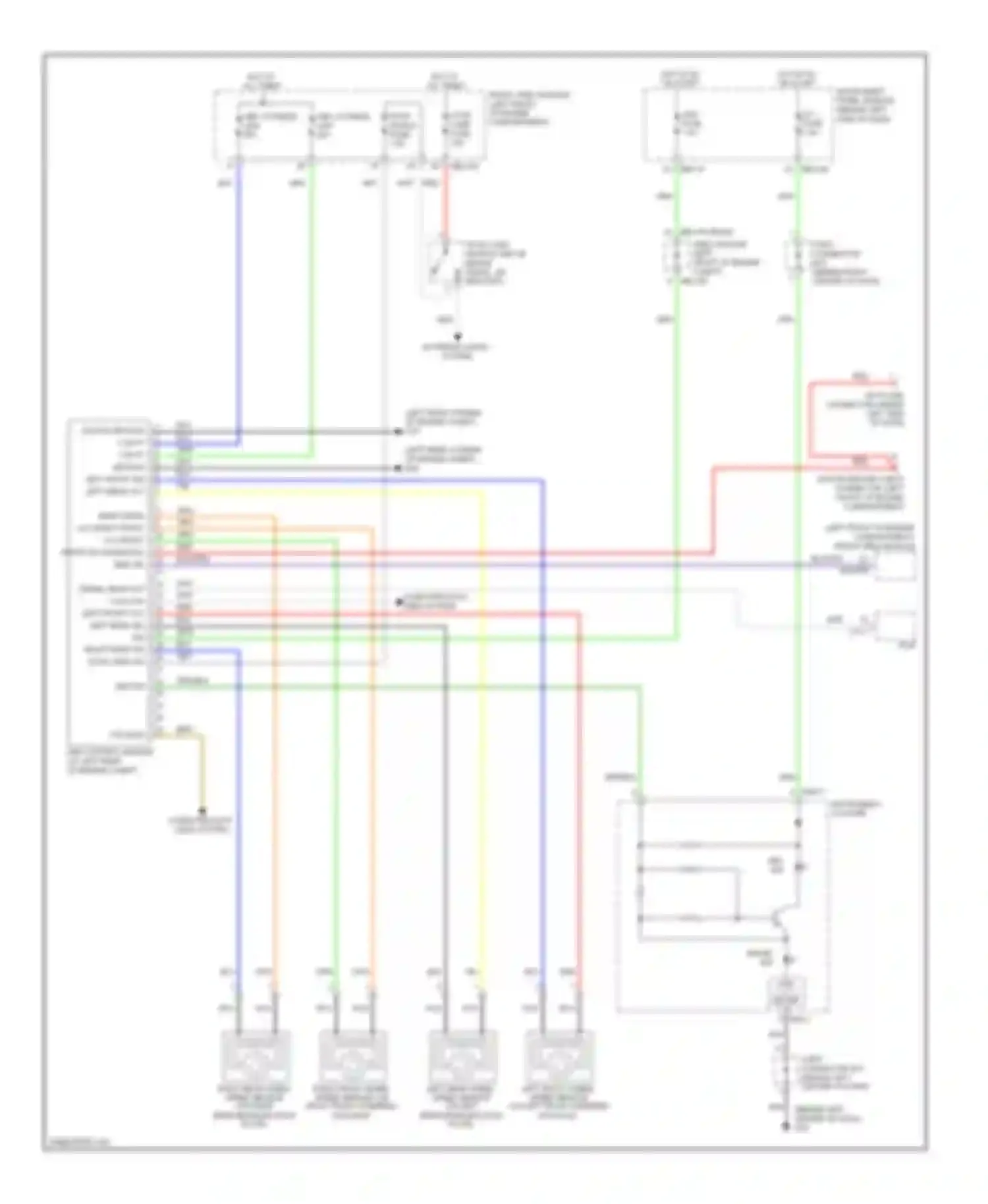 Wiring diagram memory fuse for Kia Sedona II (2005-2010)