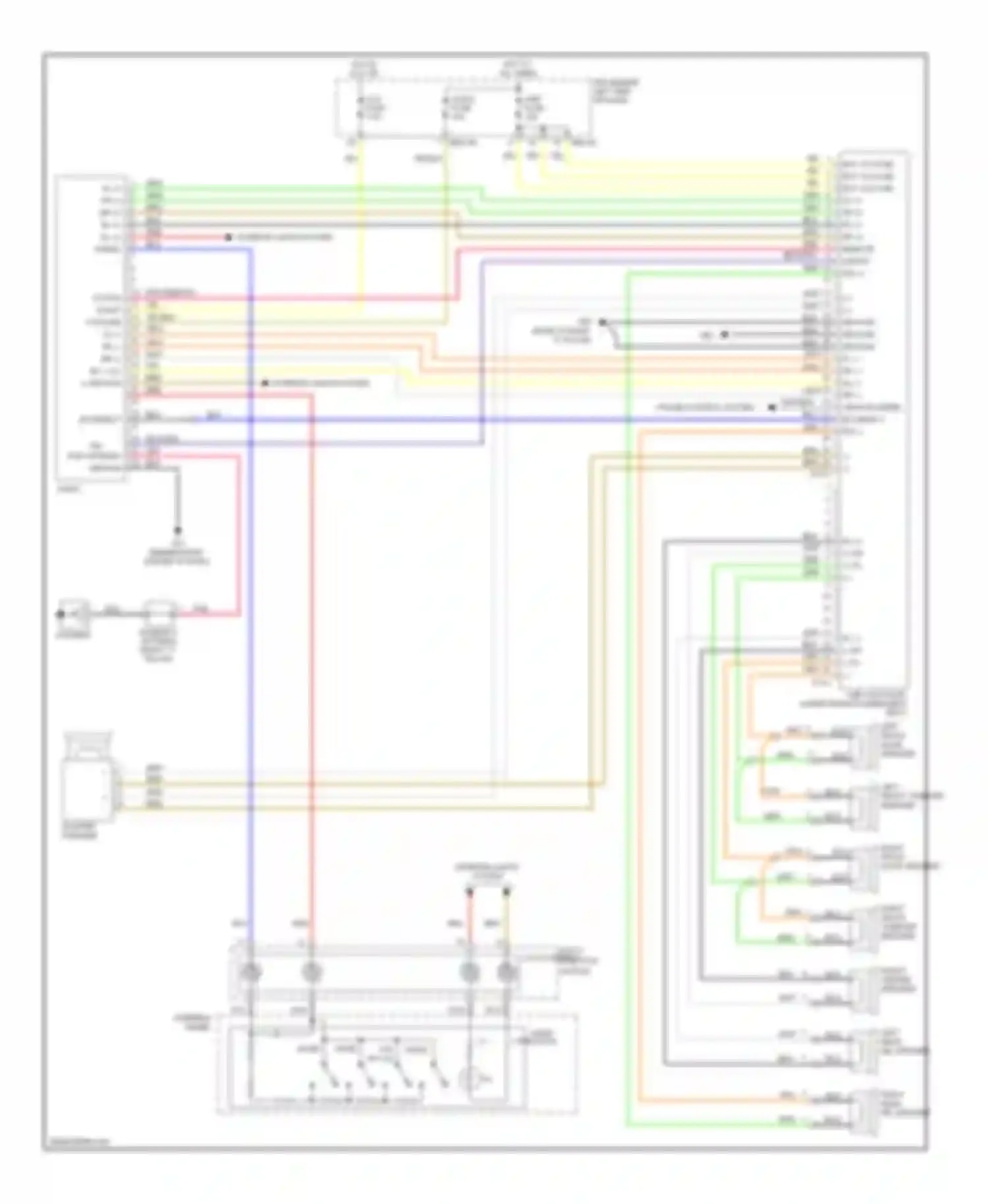 Wiring diagram multi- function switch clock spring for Kia Sedona II (2005-2010)