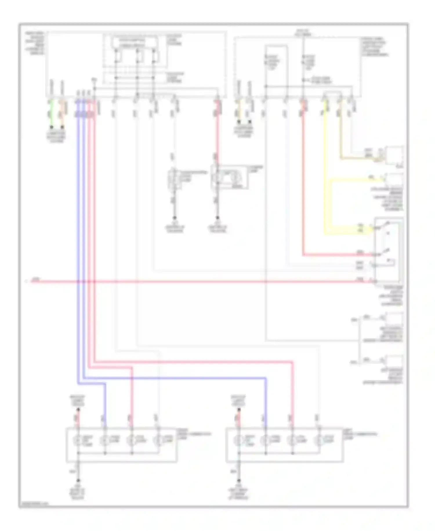 Wiring diagram back up lamp for Kia Sedona II (2005-2010)