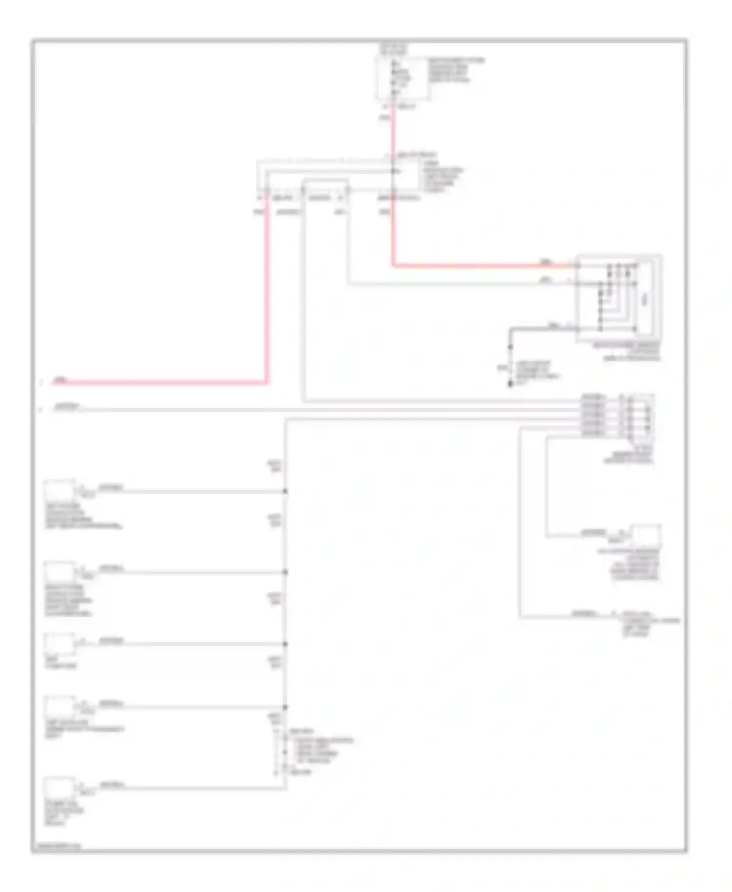 Wiring diagram (behind right center of dash, for Kia Sedona II (2005-2010)