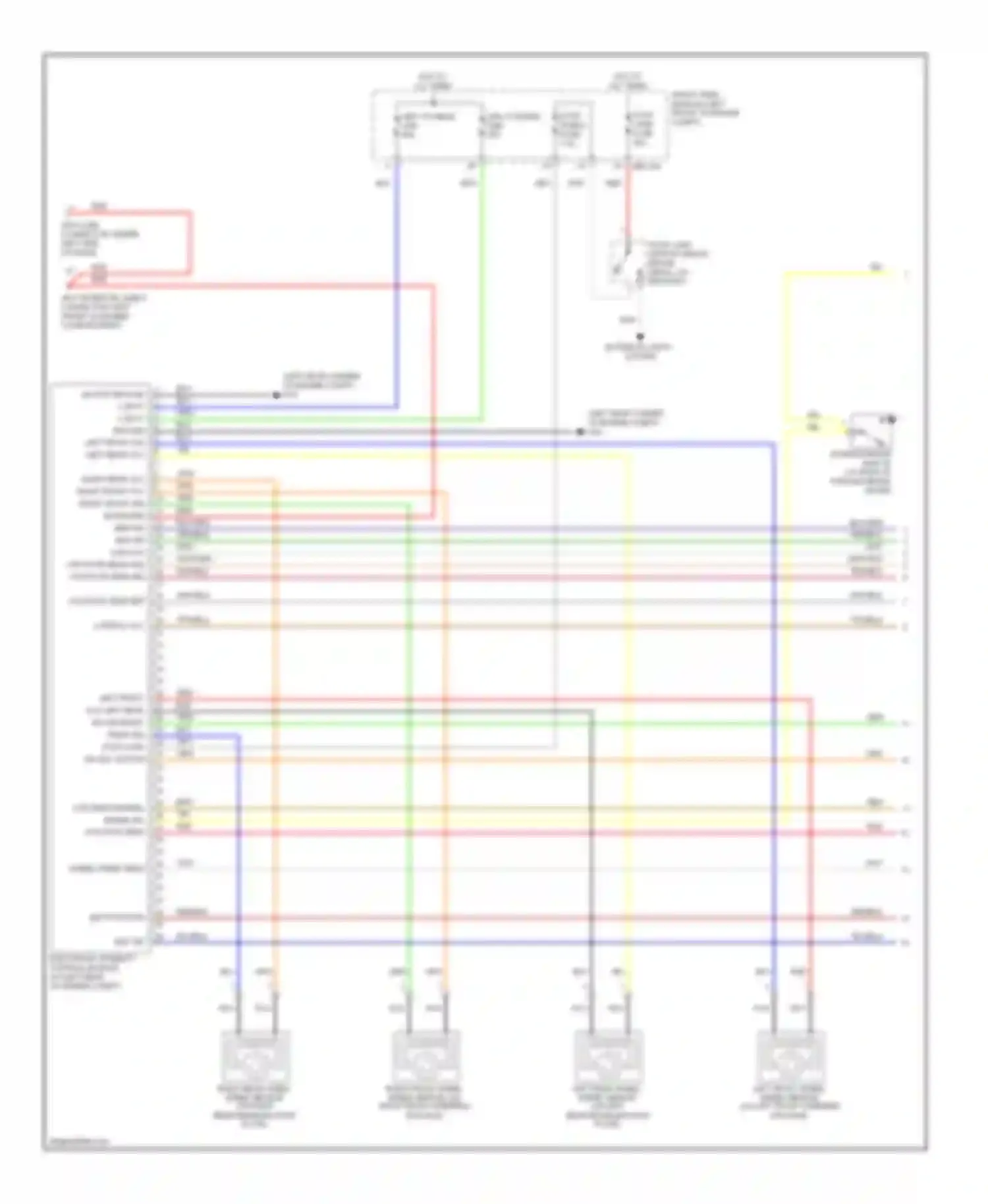 Wiring diagram lateral acc for Kia Sedona II (2005-2010) (1 of 1)