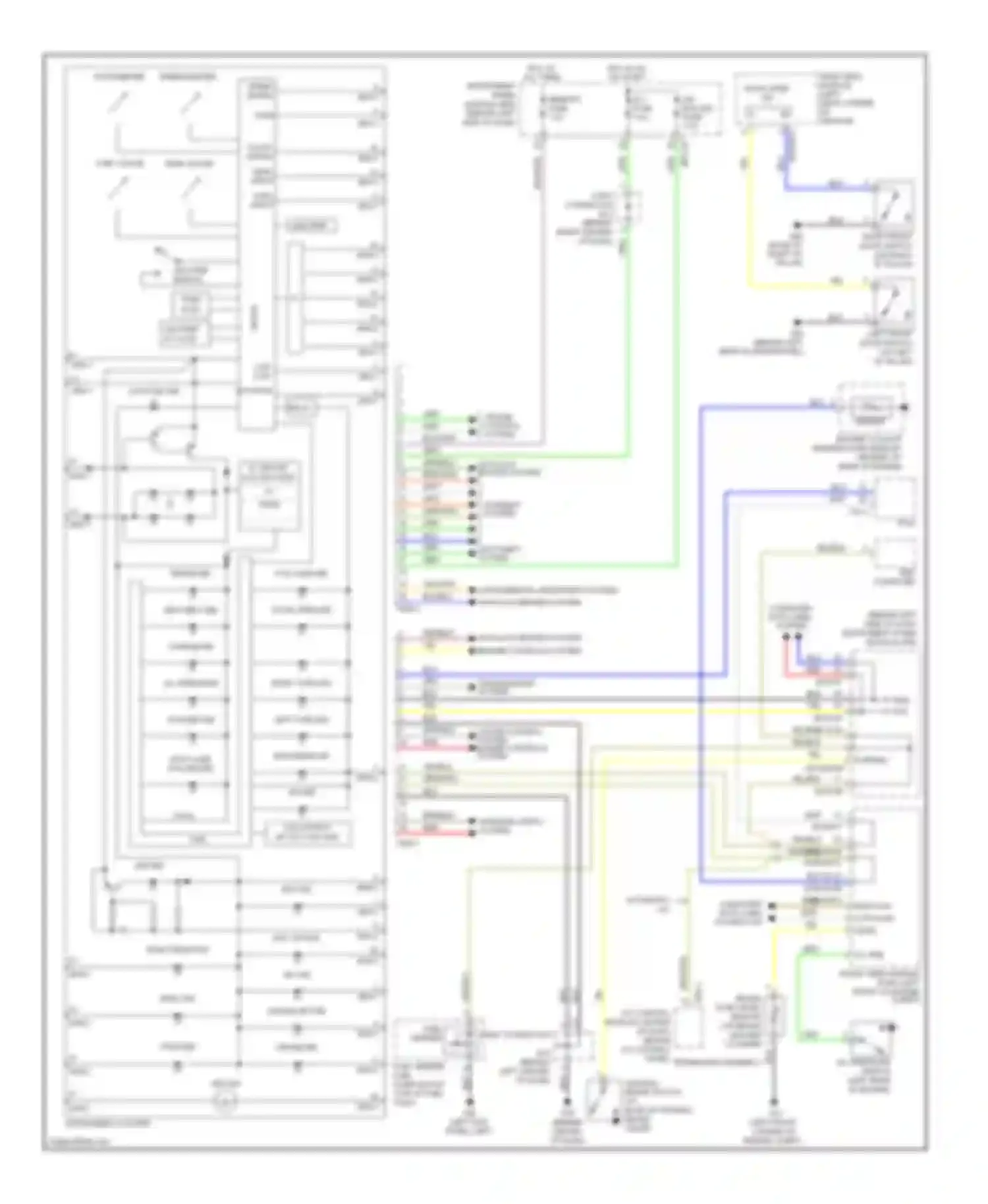 Wiring diagram lcd output for Kia Sedona II (2005-2010) (1 of 1)