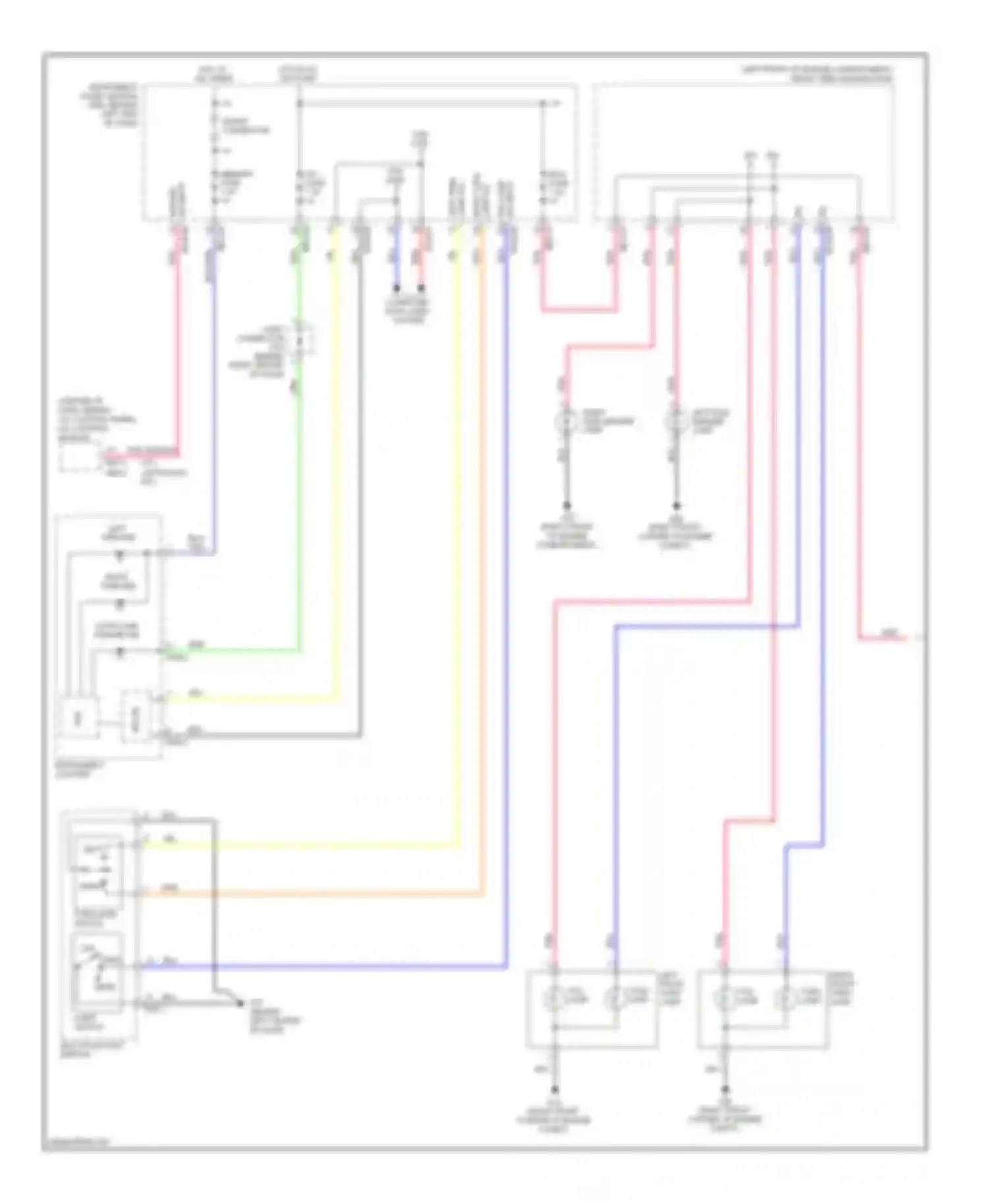 Wiring diagram right front turn lamp for Kia Sedona II (2005-2010)
