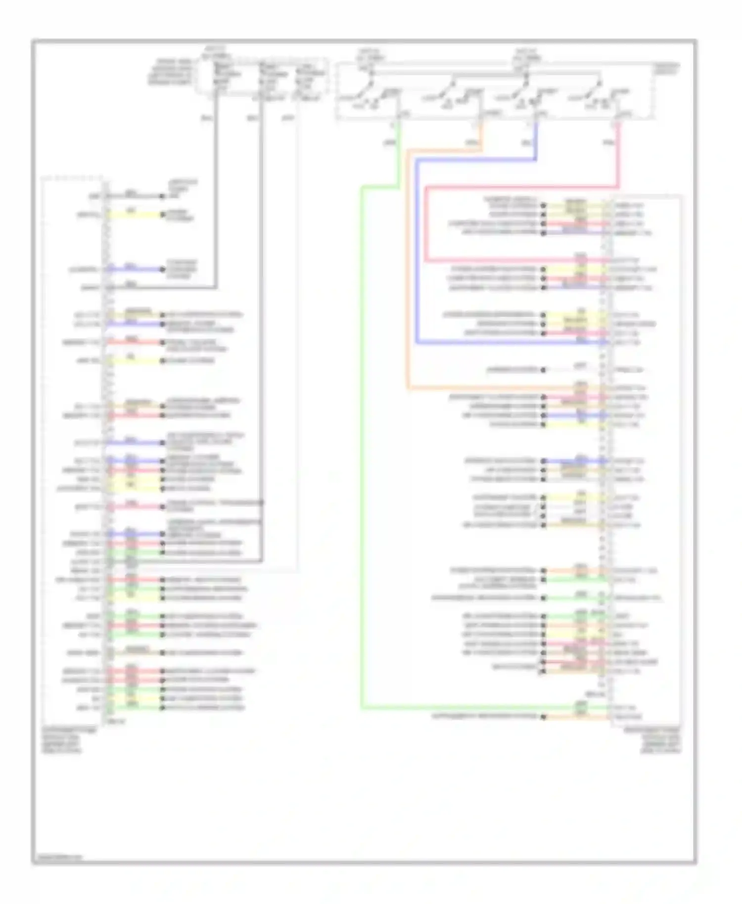 Wiring diagram air conditioning system memory, power distribution systems for Kia Sedona II (2005-2010)