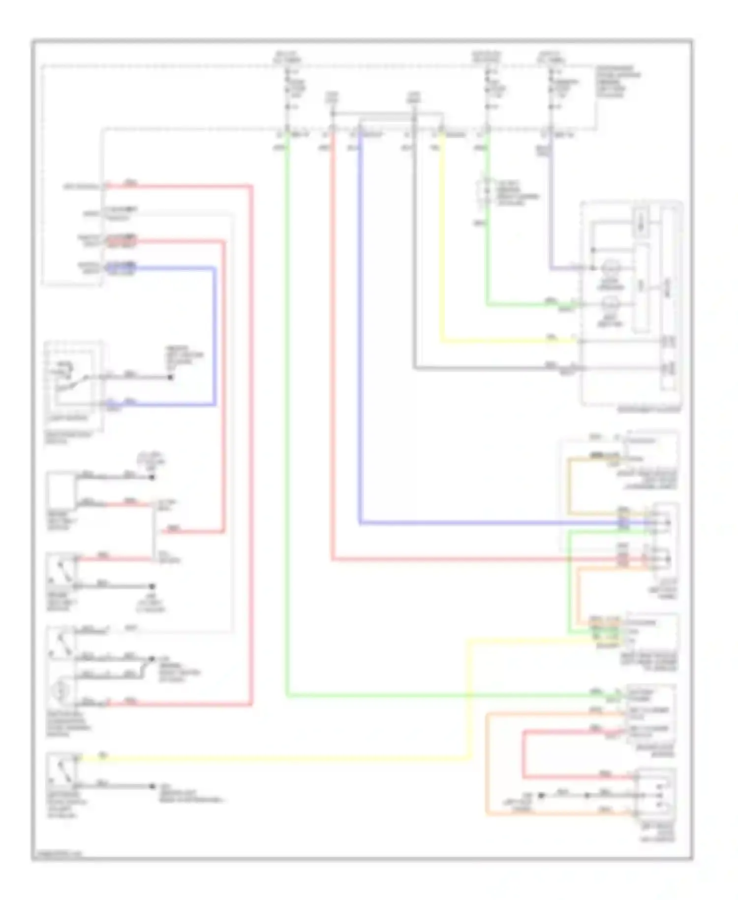 Wiring diagram memory fuse for Kia Sedona II (2005-2010) (11 of 12)
