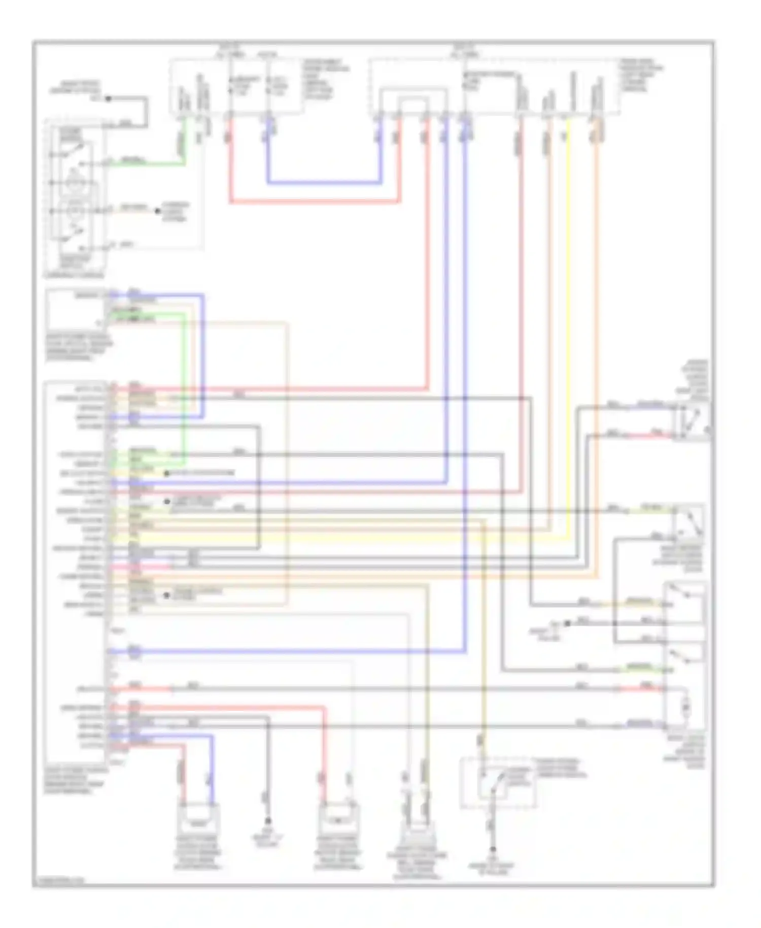 Wiring diagram sw input open/close for Kia Sedona II (2005-2010) (1 of 2)