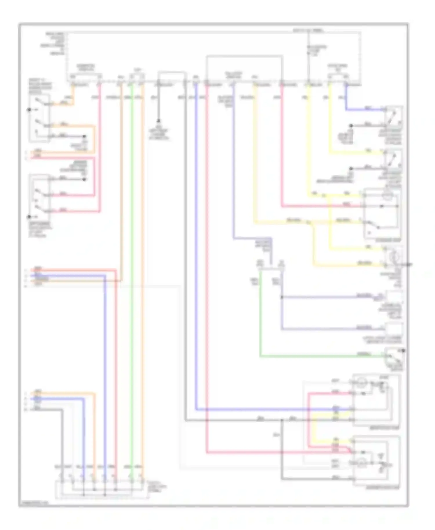 Wiring diagram w/ ptg for Kia Sedona II (2005-2010) (1 of 1)