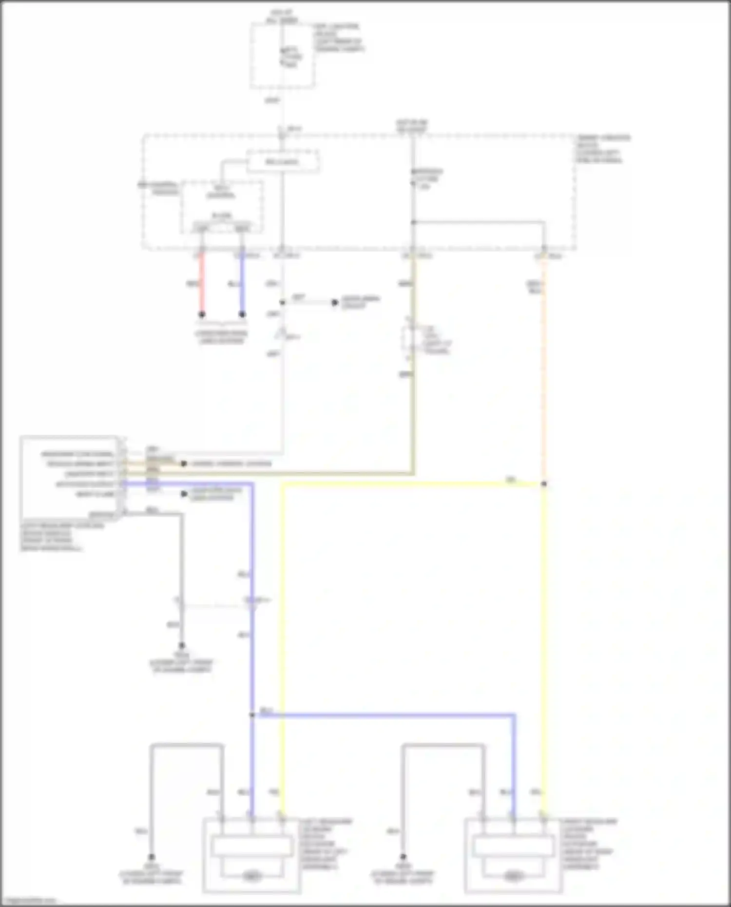 Sedona Kia III (2014-2020): Auto headlamps leveling system (ahls) circuit