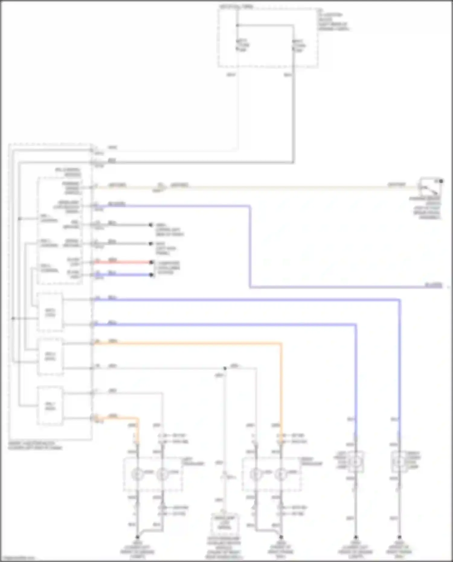 Sedona Kia III (2014-2020): Autolamps circuit (1 of 2)