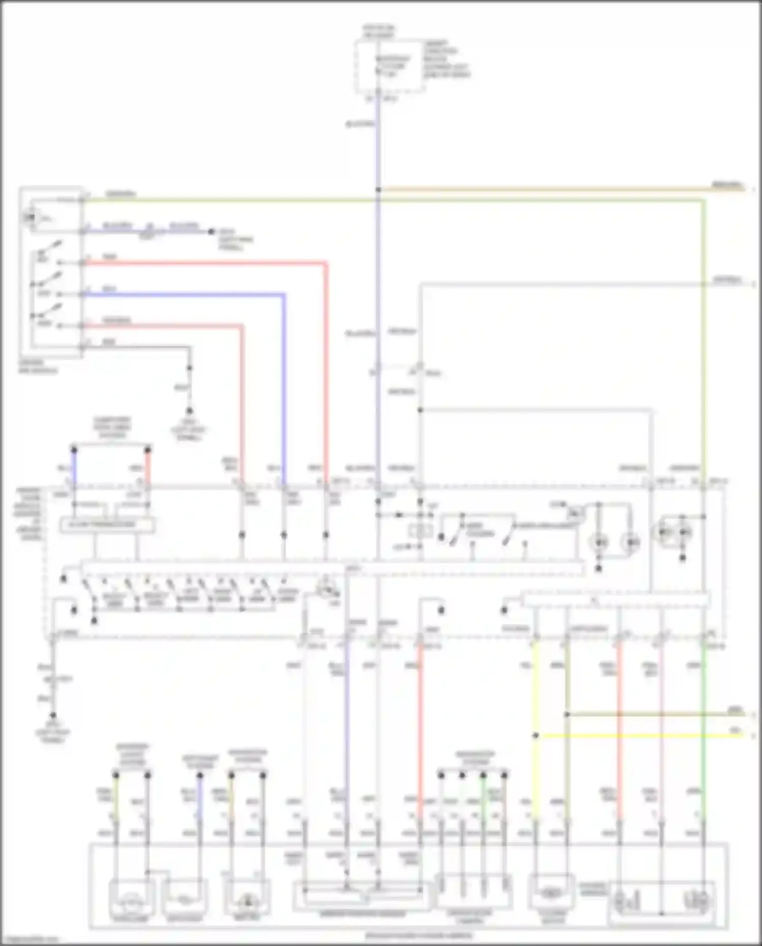 Sedona Kia III (2014-2020): Memory mirrors circuit (1 of 2)