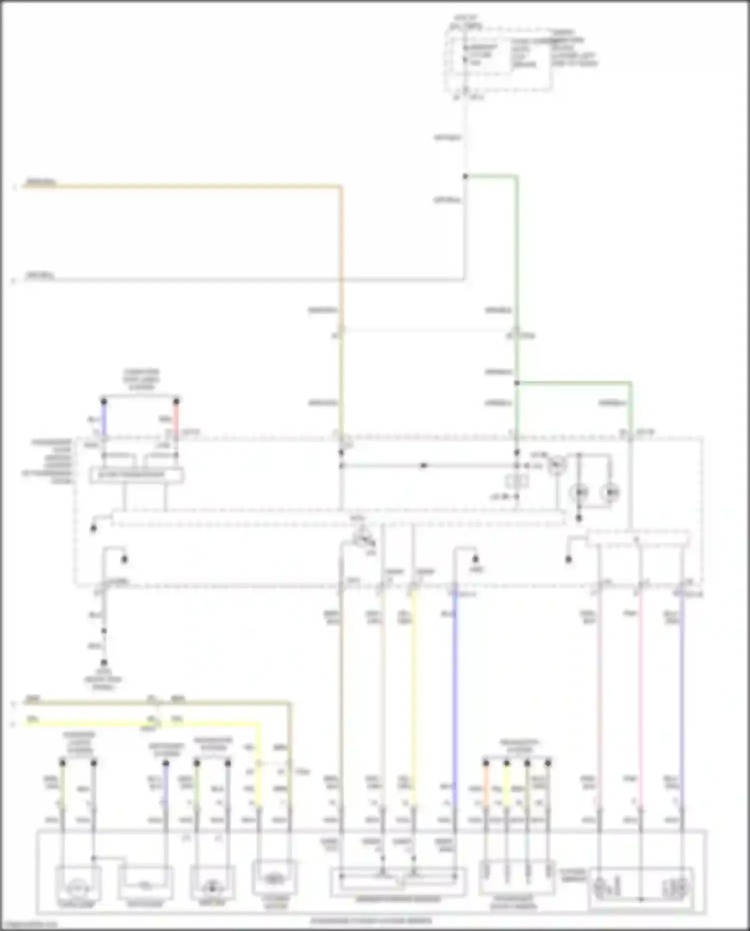 Sedona Kia III (2014-2020): Memory mirrors circuit (2 of 2)