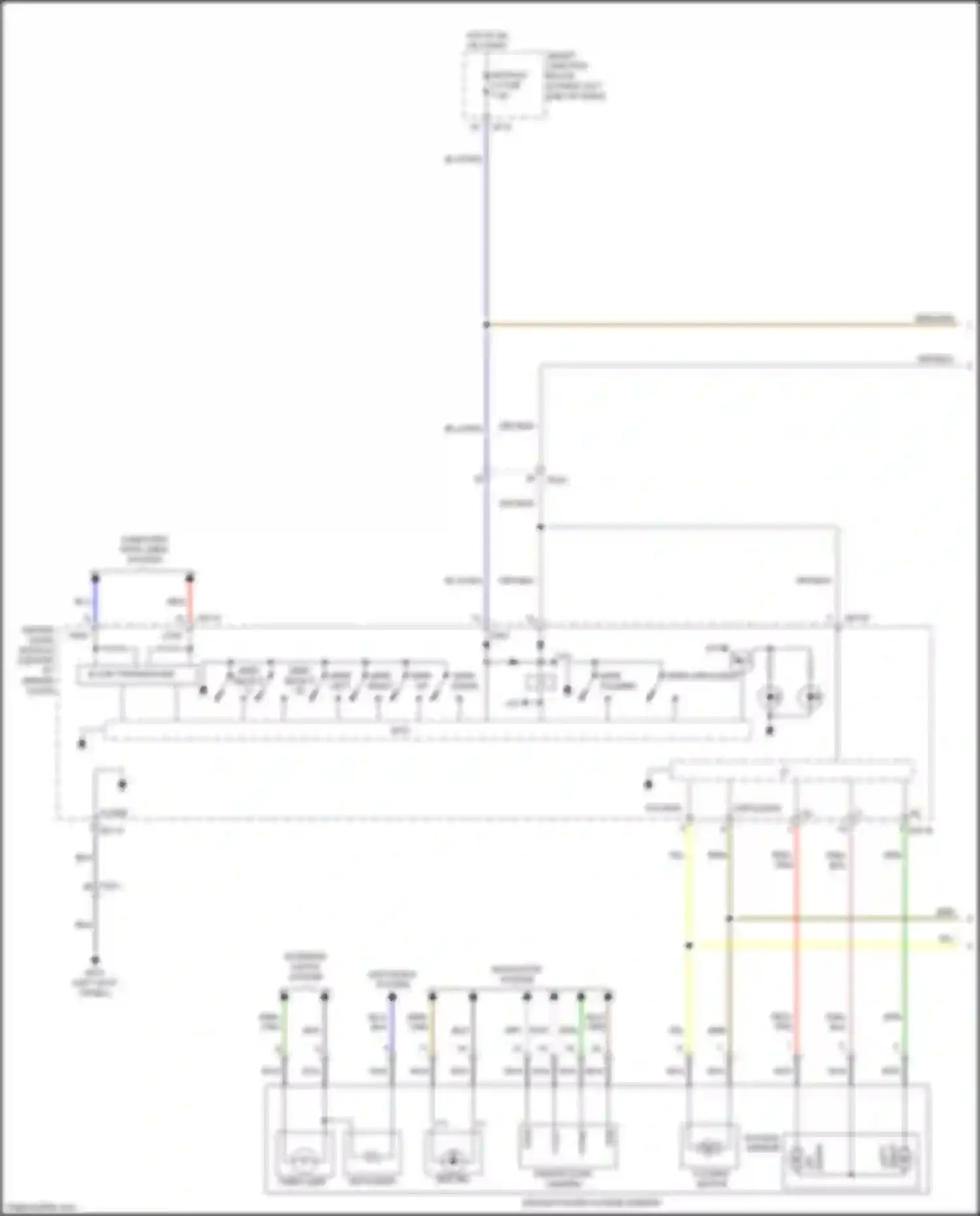 Sedona Kia III (2014-2020): Power mirror circuit (1 of 2)
