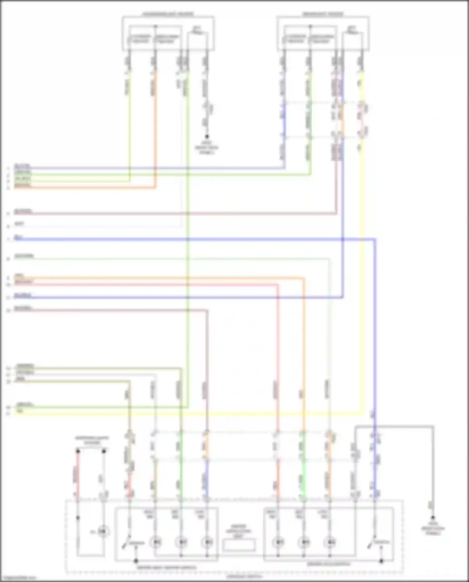Sedona Kia III (2014-2020): Seat ventilation circuit (2 of 2)